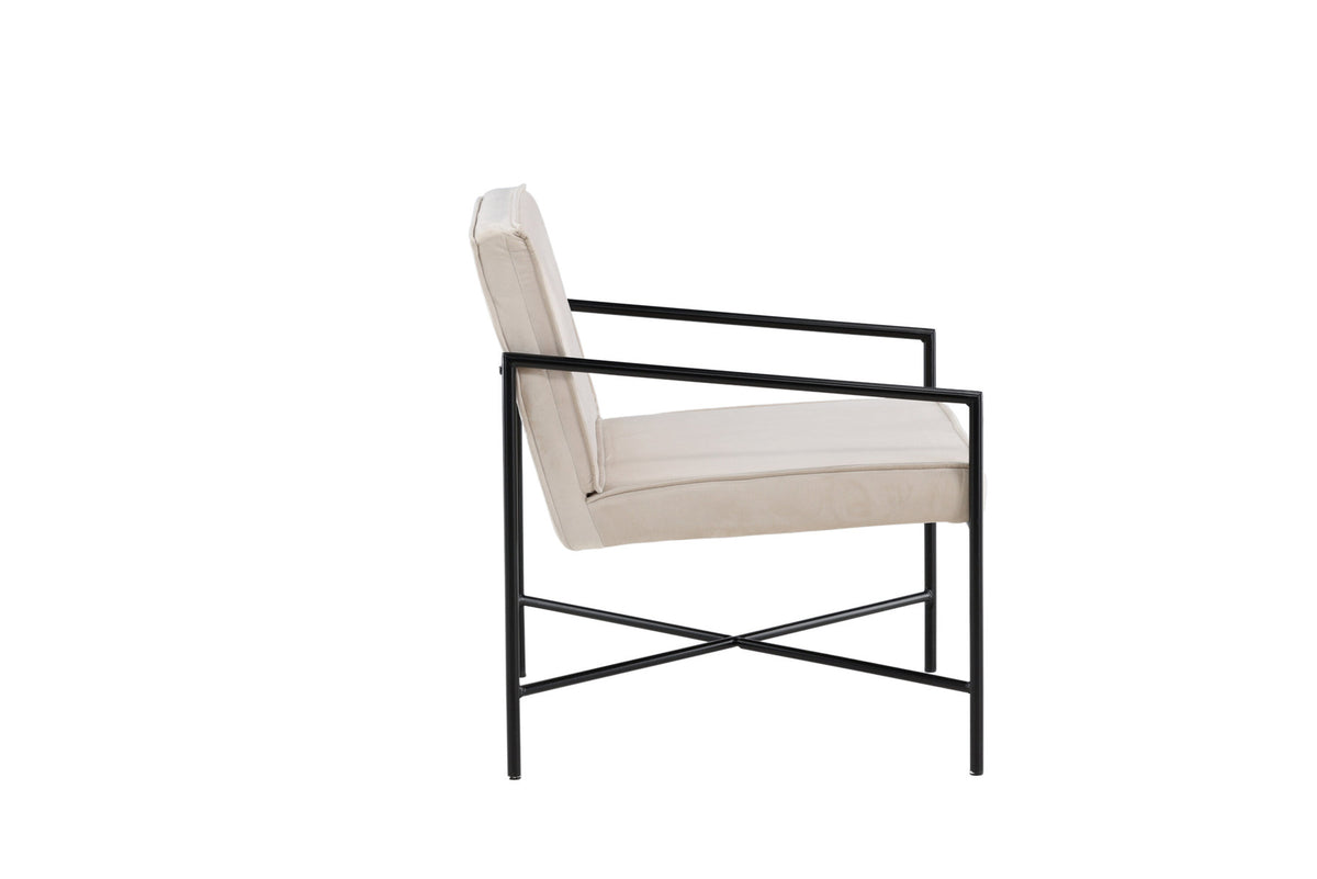 Rakel Sessel in Beige präsentiert im Onlineshop von KAQTU Design AG. Sessel mit Armlehnen ist von Venture Home