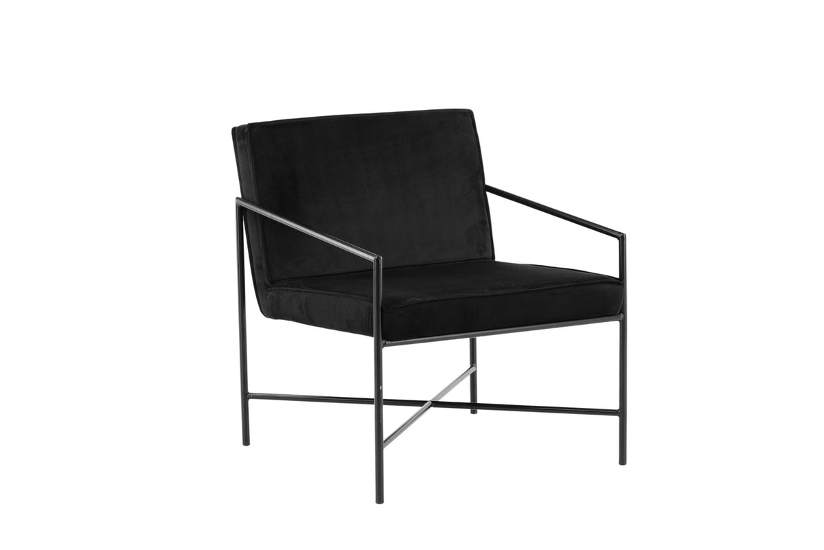 Rakel Sessel in Schwarz präsentiert im Onlineshop von KAQTU Design AG. Sessel mit Armlehnen ist von Venture Home
