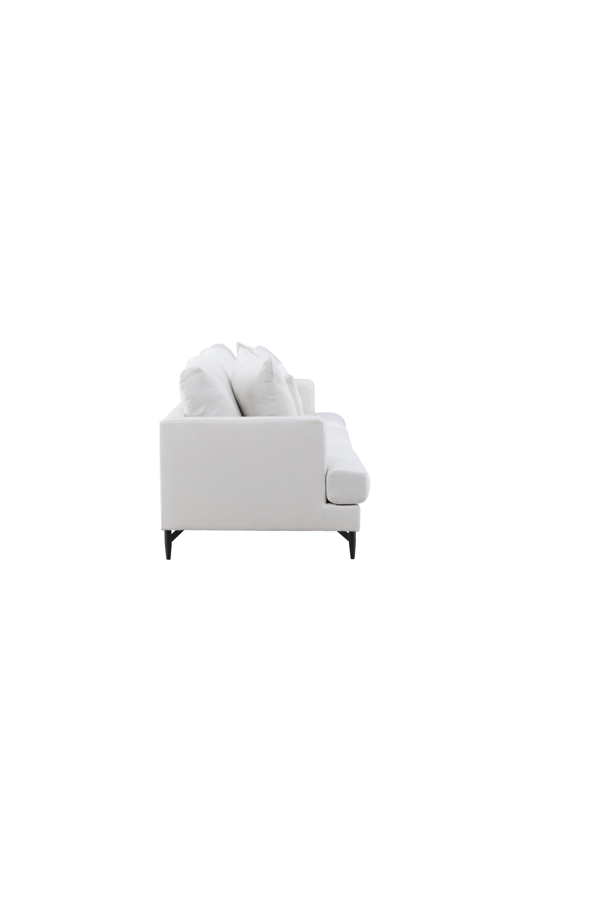Sofia 3-Seat Sofa in Beige/Schwarz präsentiert im Onlineshop von KAQTU Design AG. 3er Sofa ist von Venture Home