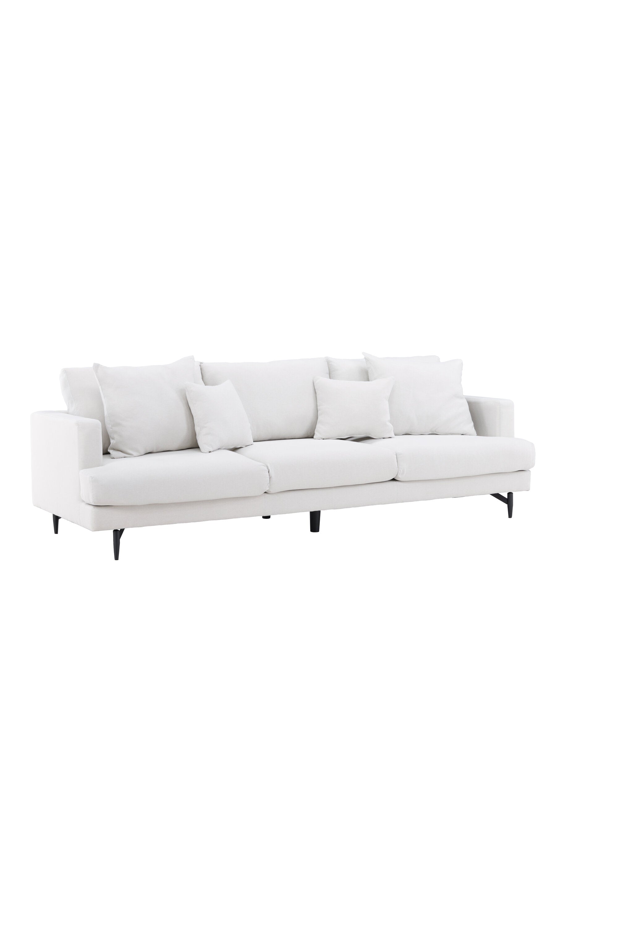 Sofia 3-Seat Sofa in Beige/Schwarz präsentiert im Onlineshop von KAQTU Design AG. 3er Sofa ist von Venture Home