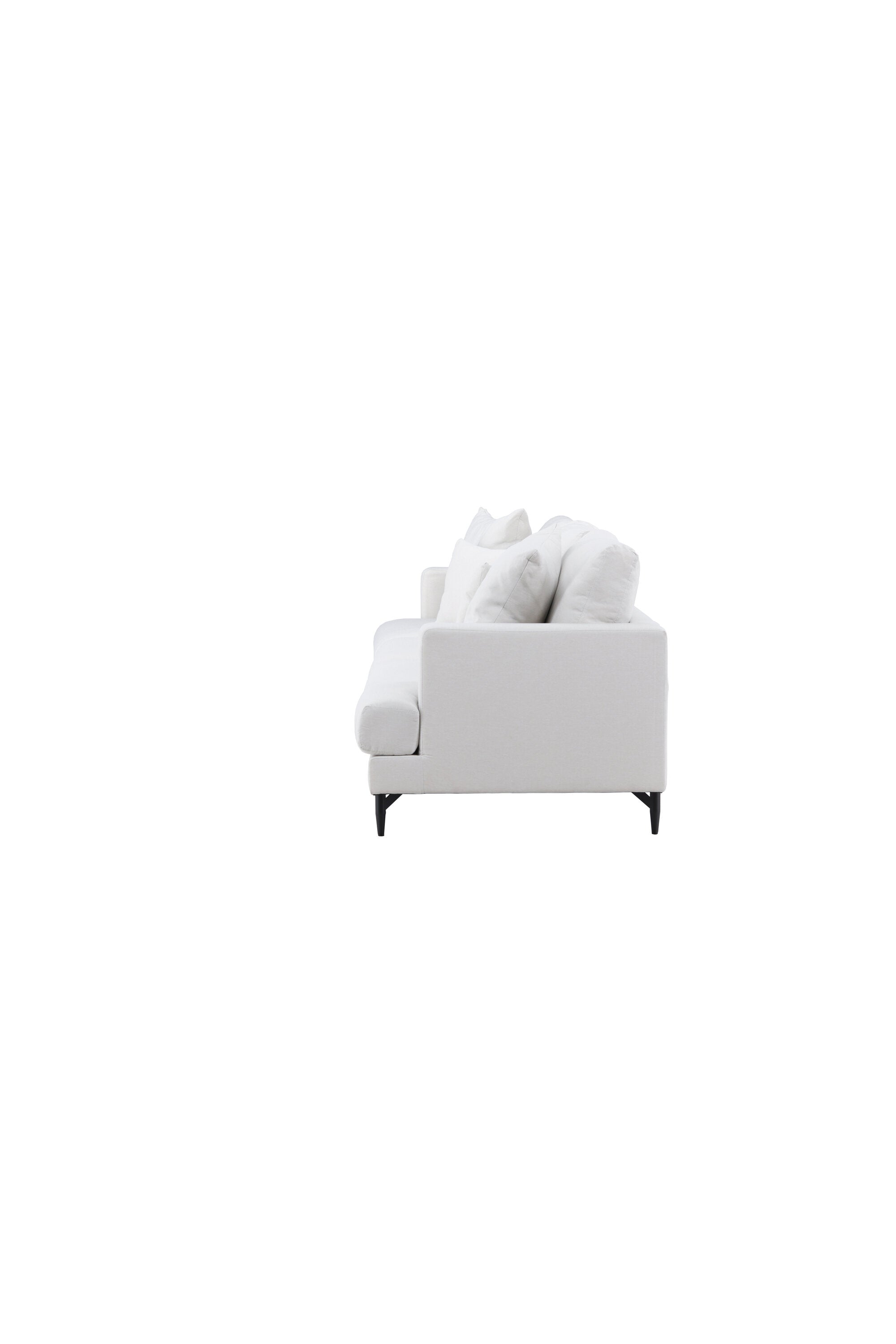 Sofia 3-Seat Sofa in Beige/Schwarz präsentiert im Onlineshop von KAQTU Design AG. 3er Sofa ist von Venture Home
