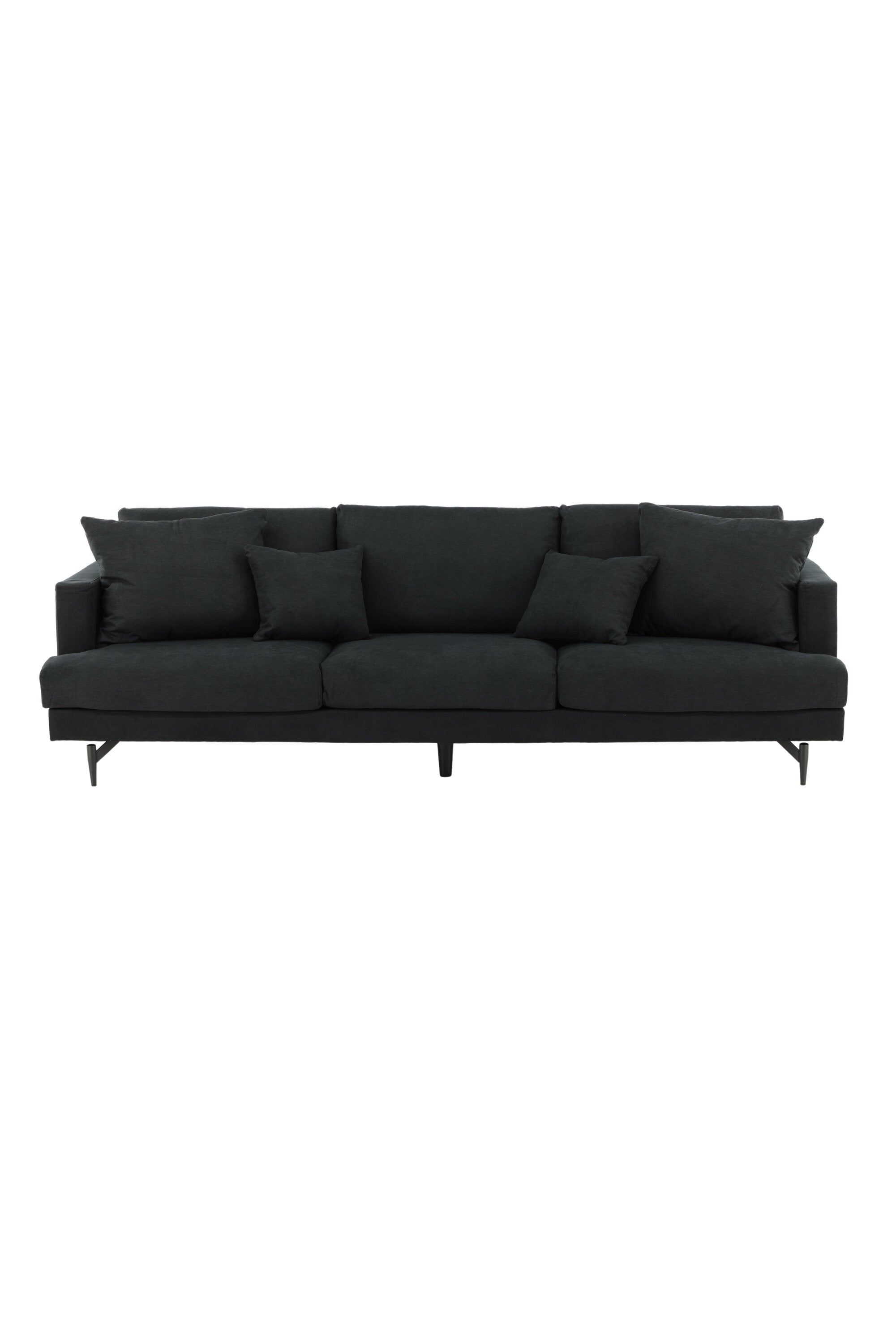 Sofia Sofa in Schwarz präsentiert im Onlineshop von KAQTU Design AG. 3er Sofa ist von Venture Home