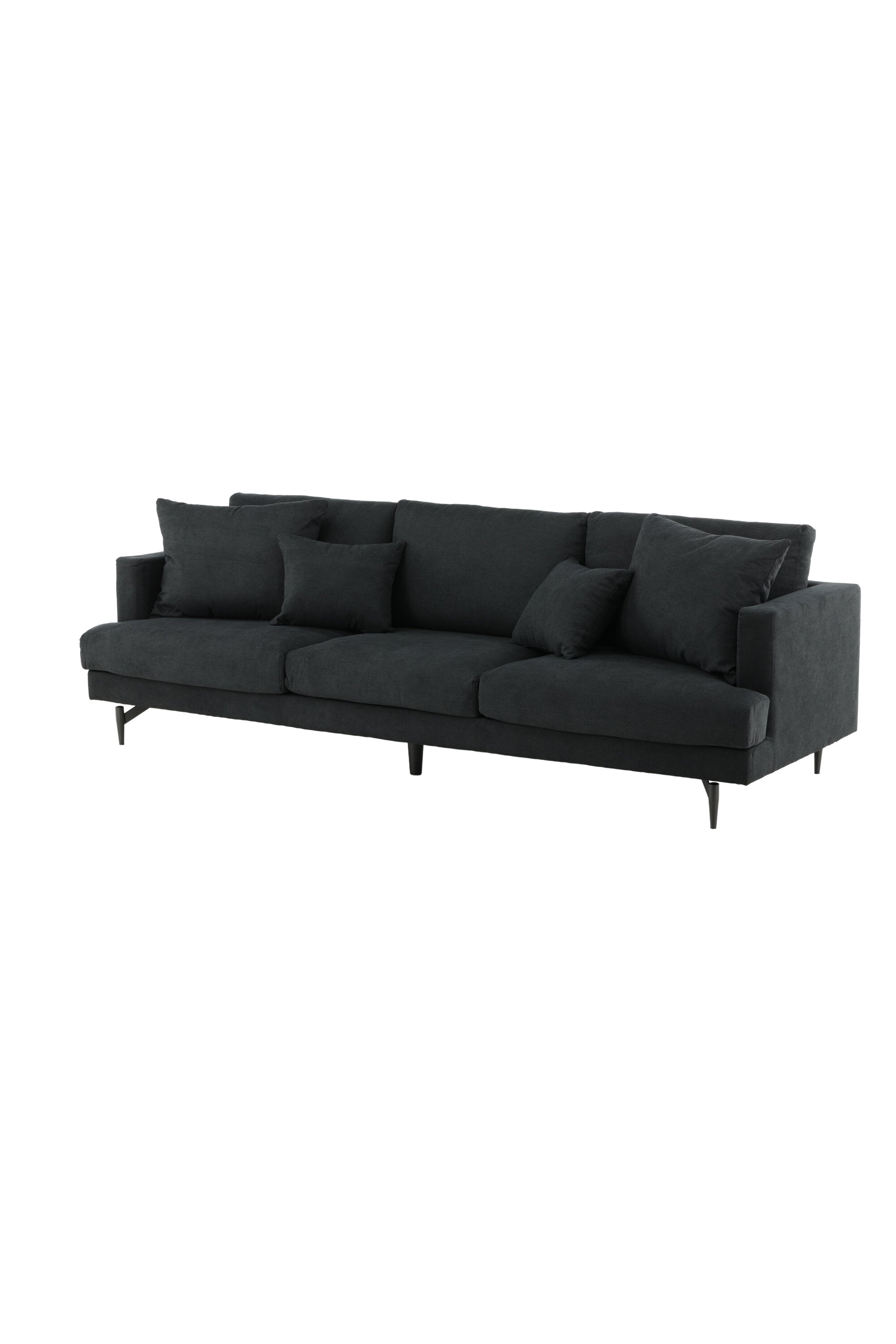Sofia Sofa in Schwarz präsentiert im Onlineshop von KAQTU Design AG. 3er Sofa ist von Venture Home