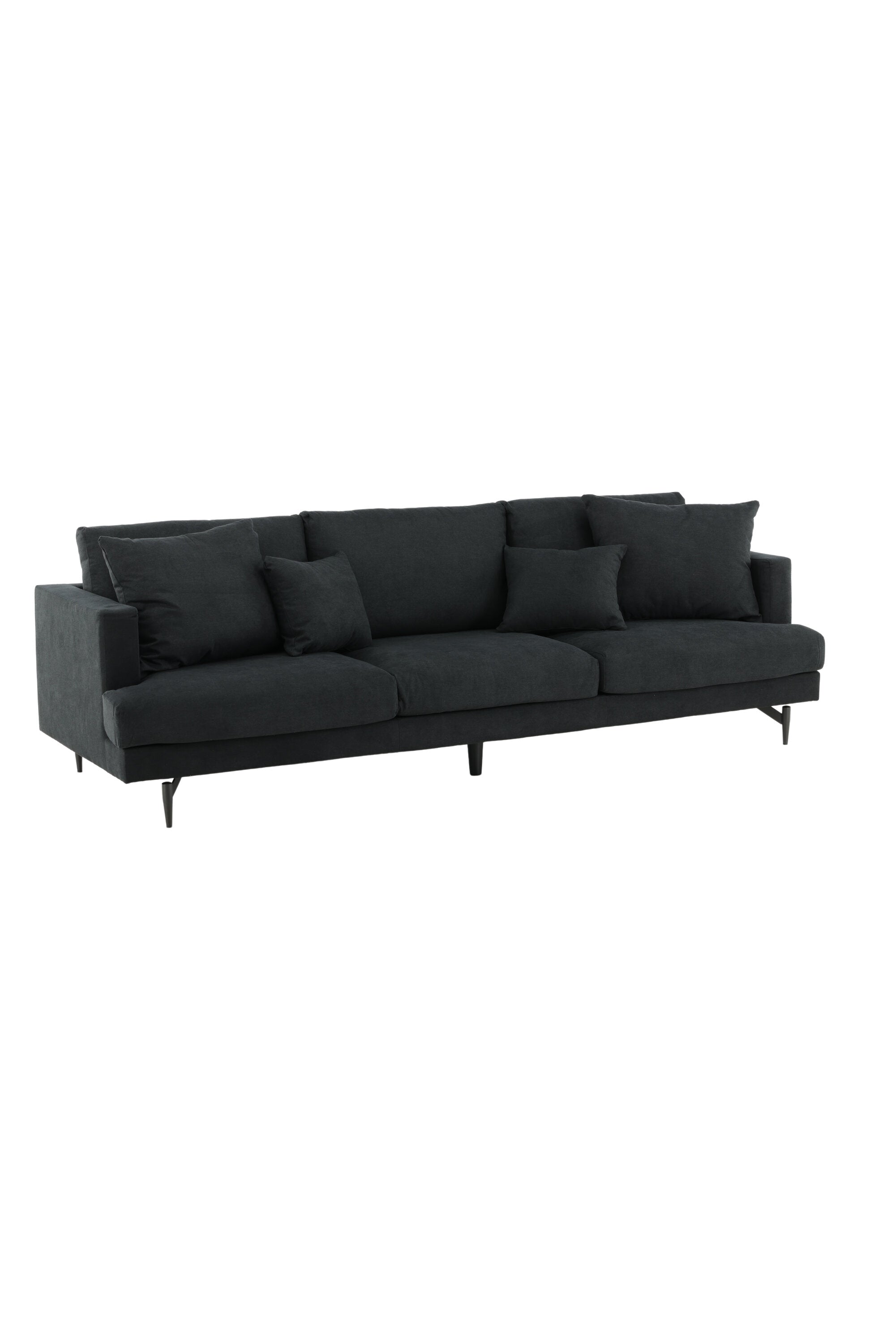 Sofia Sofa in Schwarz präsentiert im Onlineshop von KAQTU Design AG. 3er Sofa ist von Venture Home