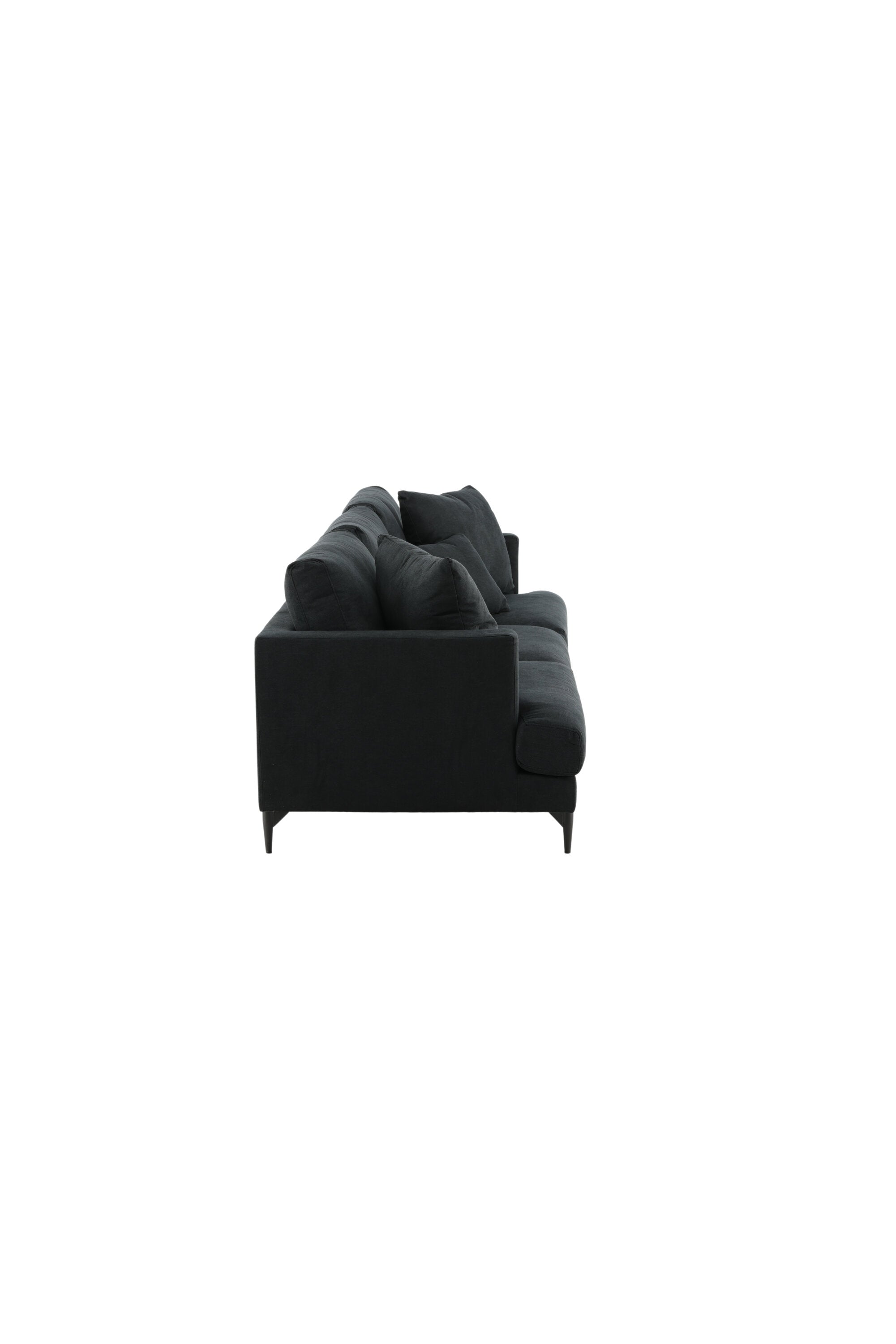 Sofia Sofa in Schwarz präsentiert im Onlineshop von KAQTU Design AG. 3er Sofa ist von Venture Home
