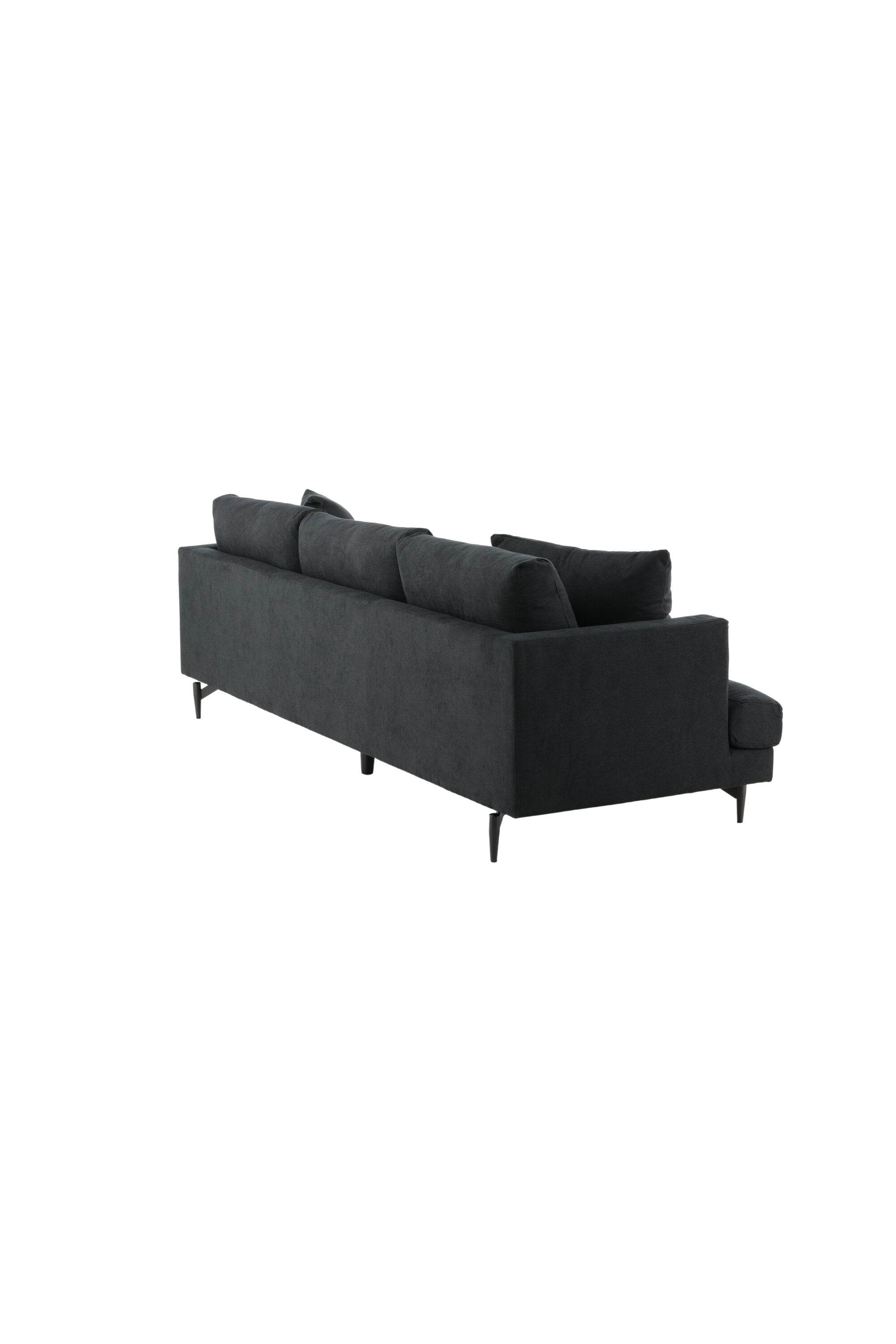 Sofia Sofa in Schwarz präsentiert im Onlineshop von KAQTU Design AG. 3er Sofa ist von Venture Home