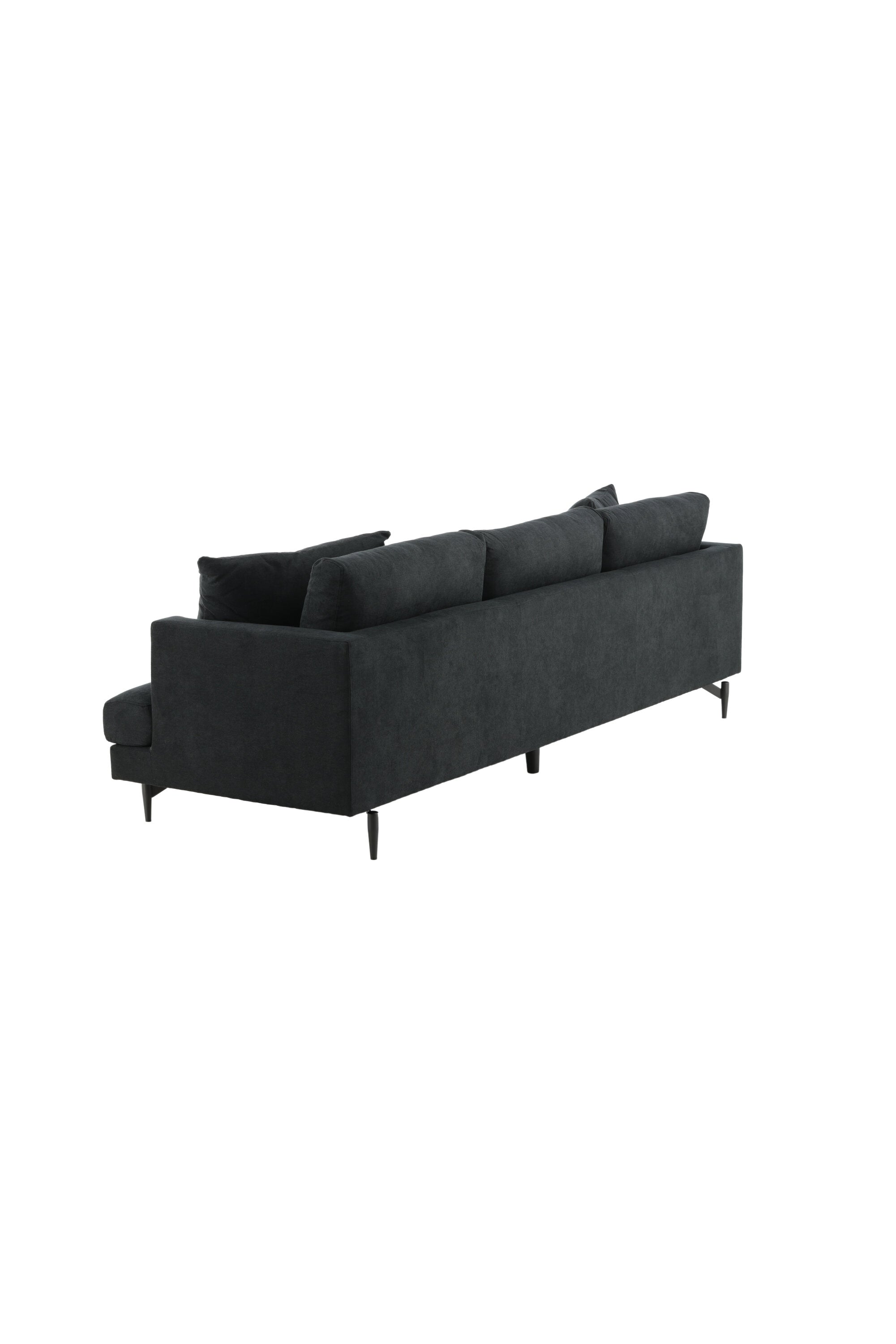 Sofia Sofa in Schwarz präsentiert im Onlineshop von KAQTU Design AG. 3er Sofa ist von Venture Home