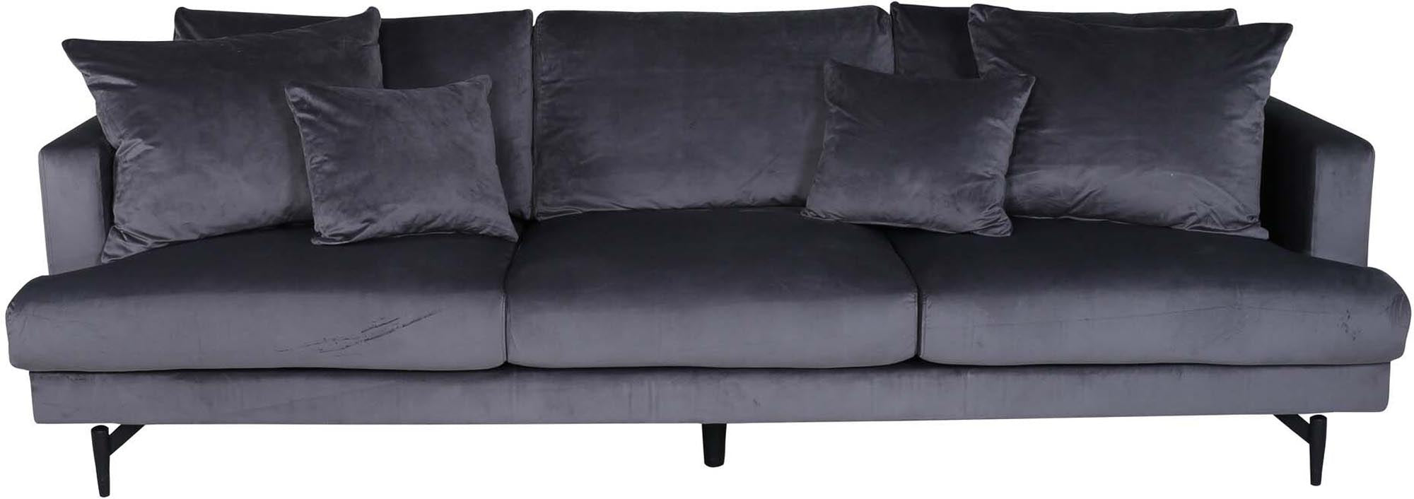 Sofia Sofa in Dunkelgrau präsentiert im Onlineshop von KAQTU Design AG. 3er Sofa ist von Venture Home