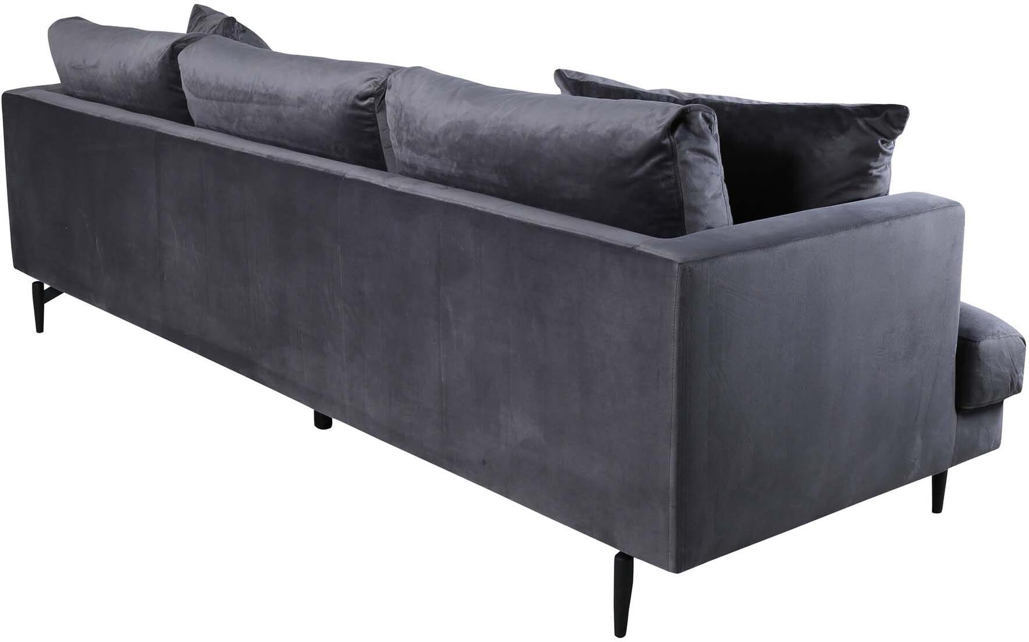 Sofia Sofa in Dunkelgrau präsentiert im Onlineshop von KAQTU Design AG. 3er Sofa ist von Venture Home
