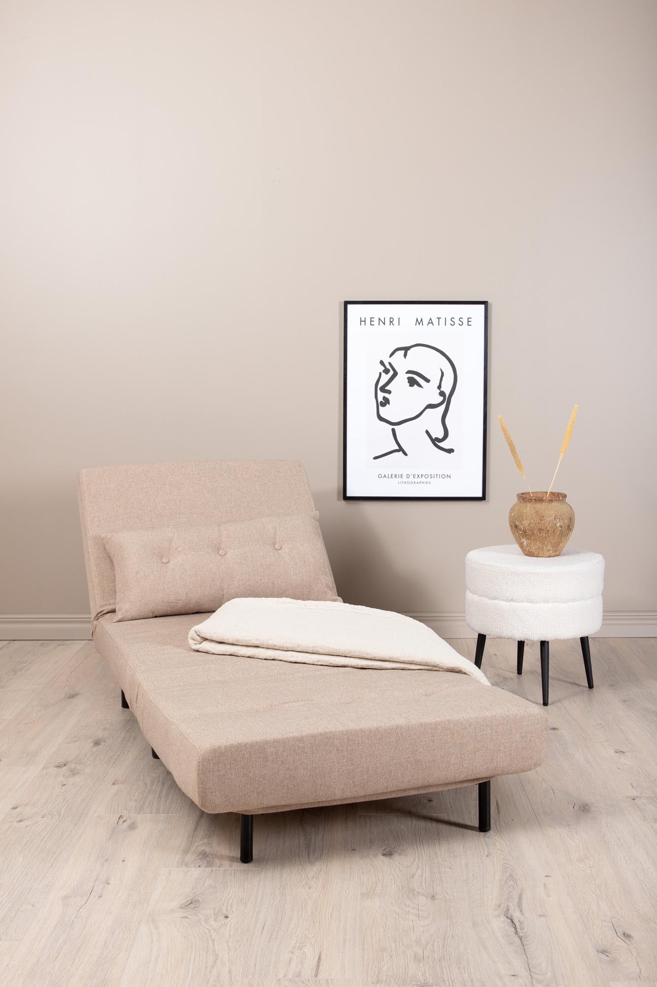 Vicky Bettsofa in Beige präsentiert im Onlineshop von KAQTU Design AG. Bettsofa ist von Venture Home