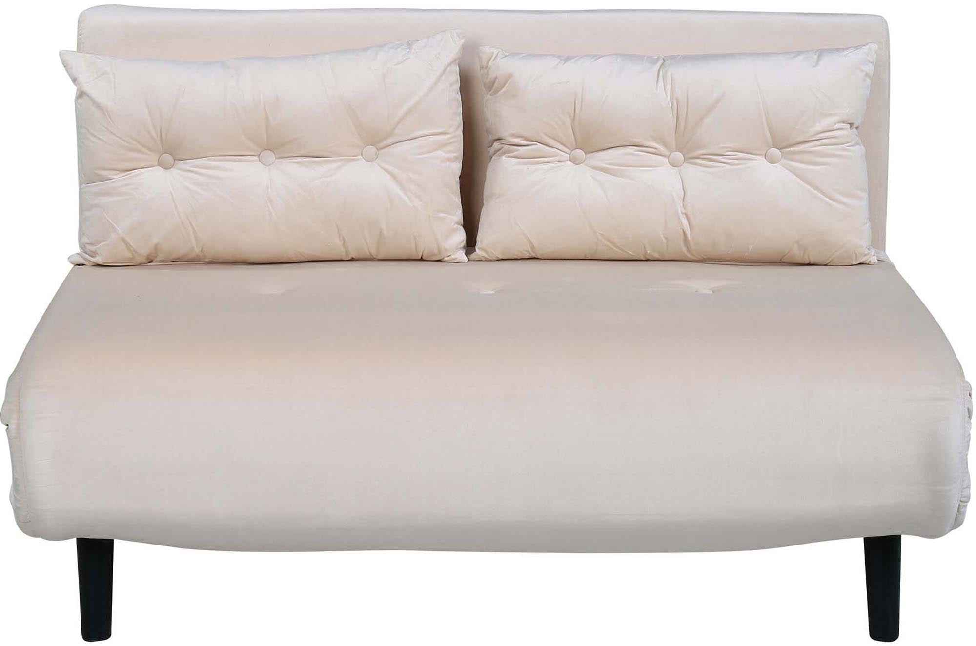 Elegantes Vicky Bettsofa: Funktionalität trifft Stil. Samtbezug, wandelbar, stabil. Perfekt für Wohnzimmer & Gästezimmer.