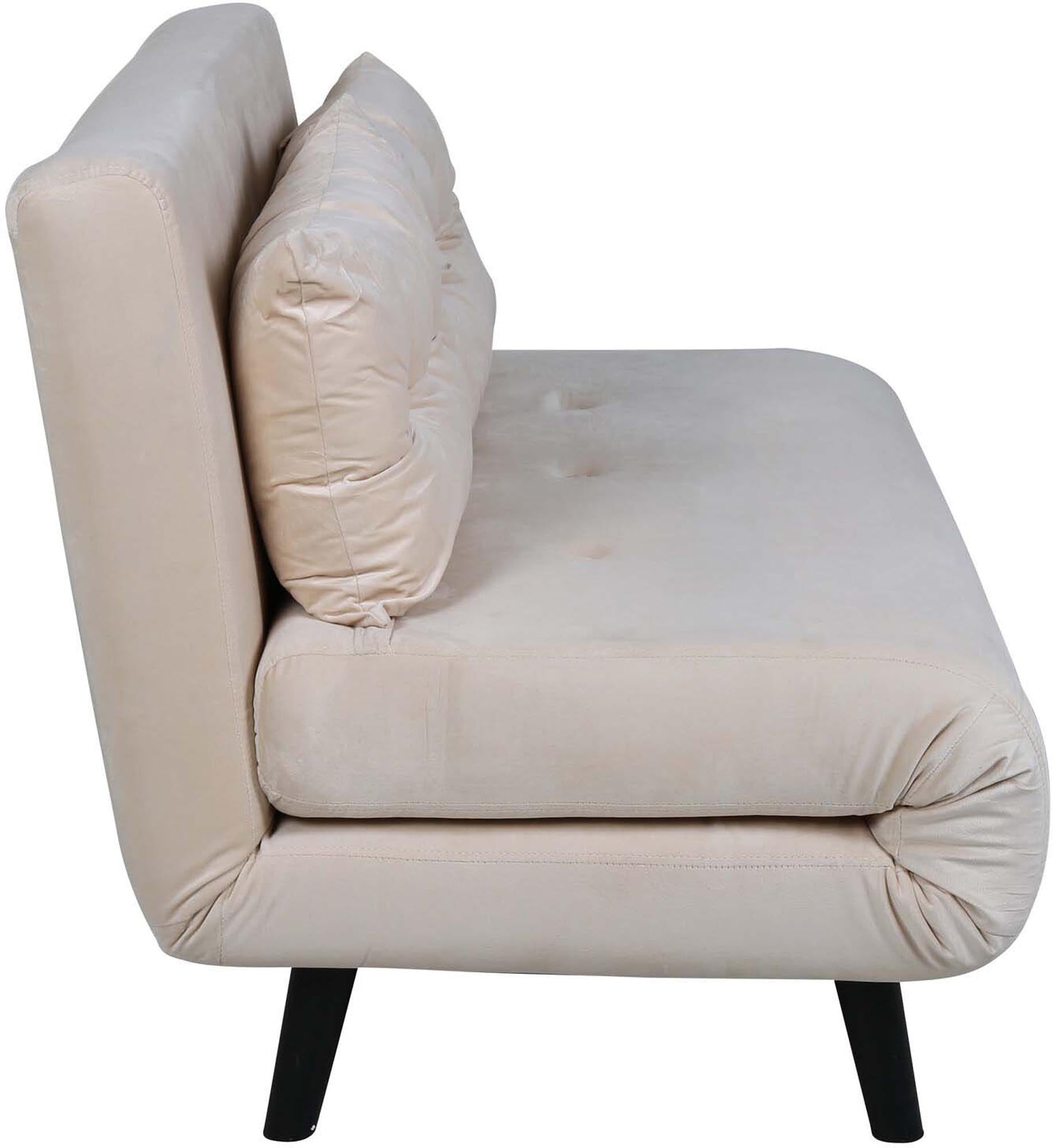 Vicky Bettsofa von Venture Home: Vielseitiges Sofa mit luxuriösem Samtbezug, das sich mühelos in ein bequemes Bett verwandelt – perfekt für jedes Zuhause.