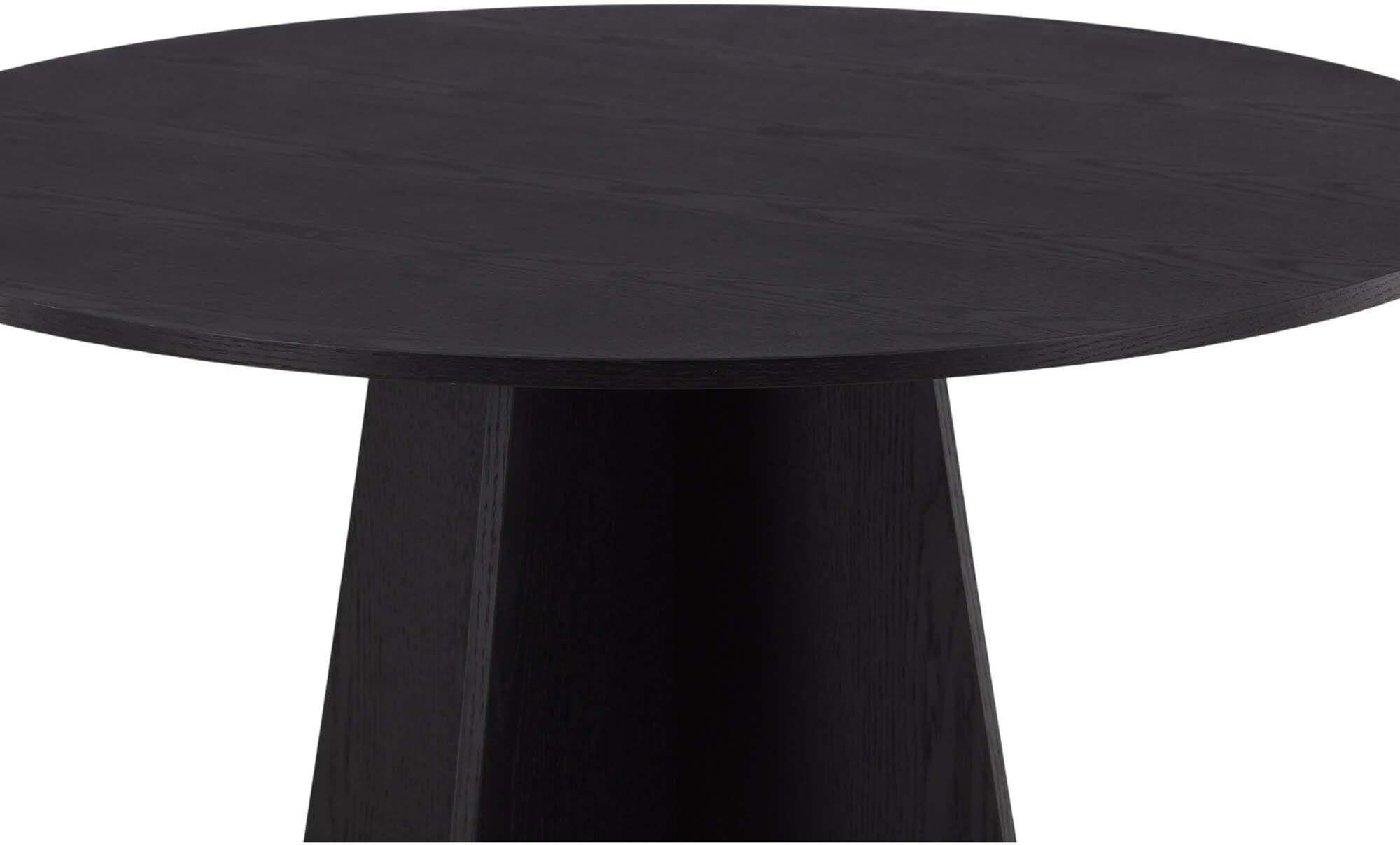 Bootcut Esstisch rund in Schwarz präsentiert im Onlineshop von KAQTU Design AG. Esstisch ist von Venture Home