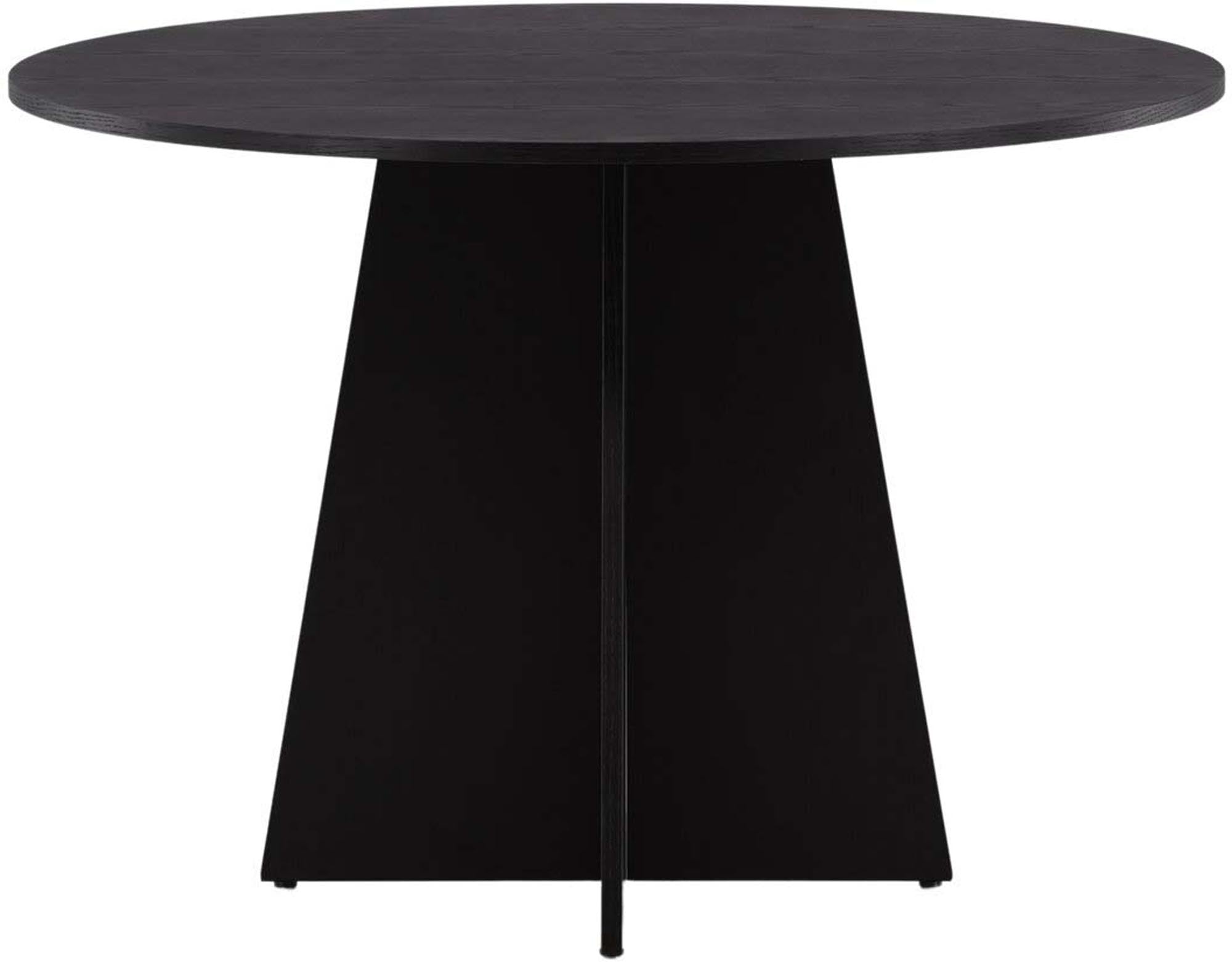 Bootcut Esstisch rund in Schwarz präsentiert im Onlineshop von KAQTU Design AG. Esstisch ist von Venture Home