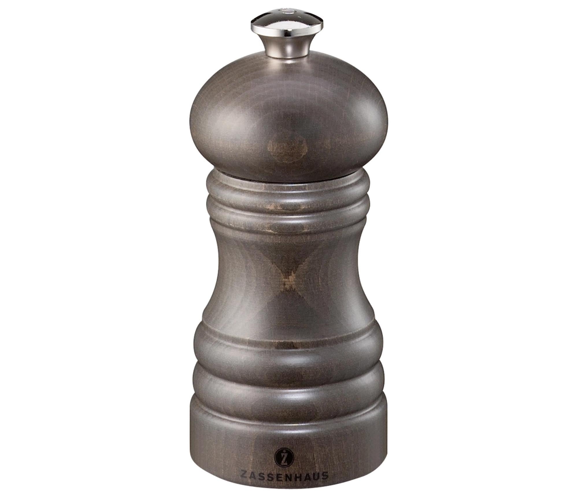 Elegante Salzmühle "Berlin" von Amefa, 12 cm, dunkel gebeizt, robustes Holz, präzises Mahlwerk, stilvolles Küchenaccessoire.
