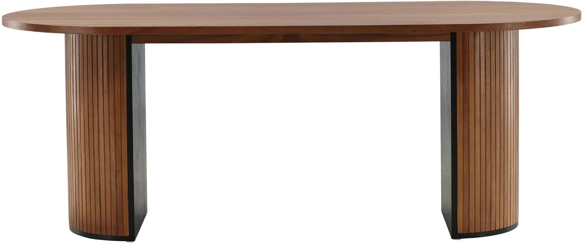 Bianca Tisch in Nussbaum präsentiert im Onlineshop von KAQTU Design AG. Esstisch ist von Venture Home