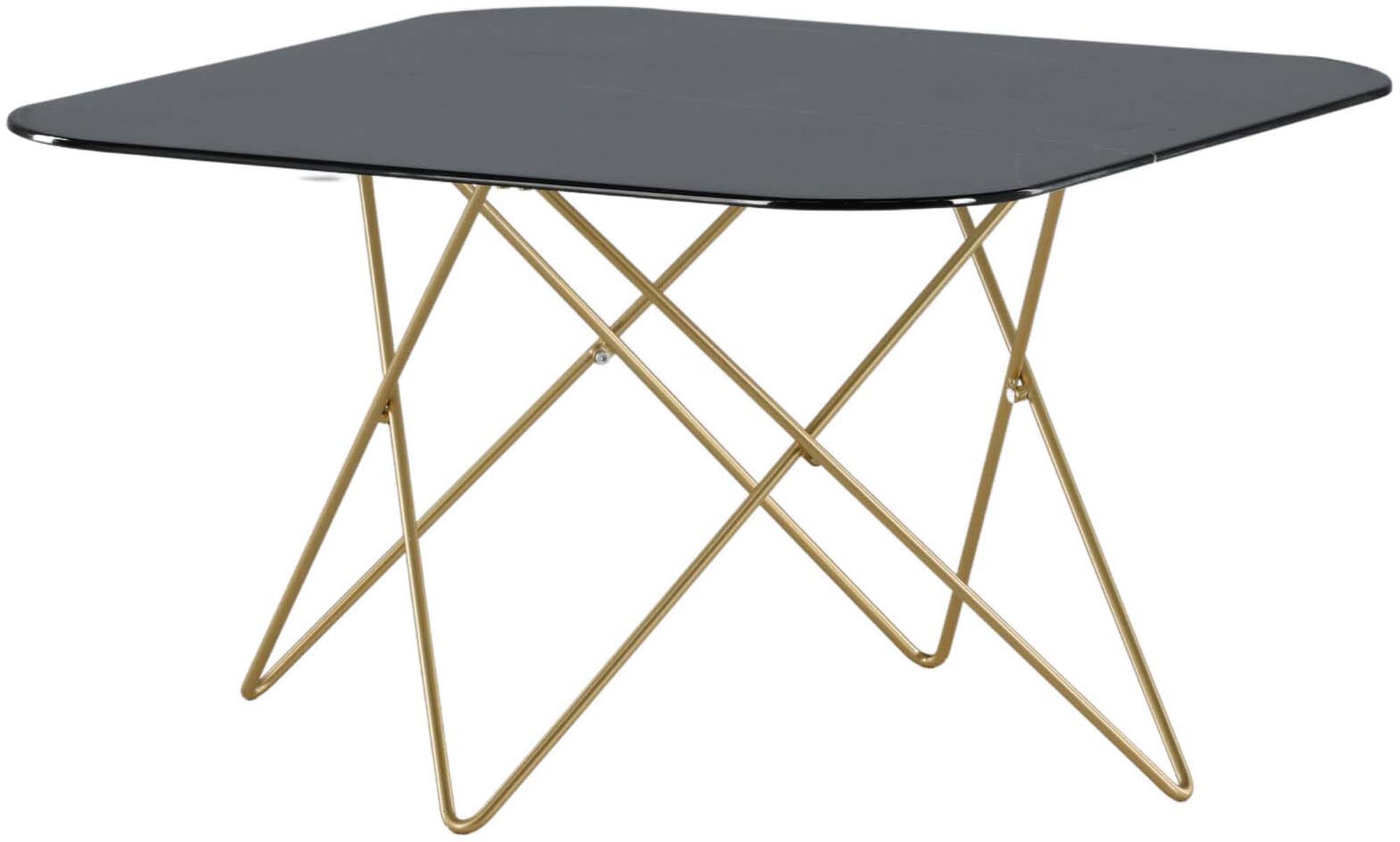 Stylischer Tristar Beistelltisch von Venture Home: Hochwertiges Marmorglas, stabiler Metallrahmen und kompakte Größe für jedes moderne Wohnzimmer.