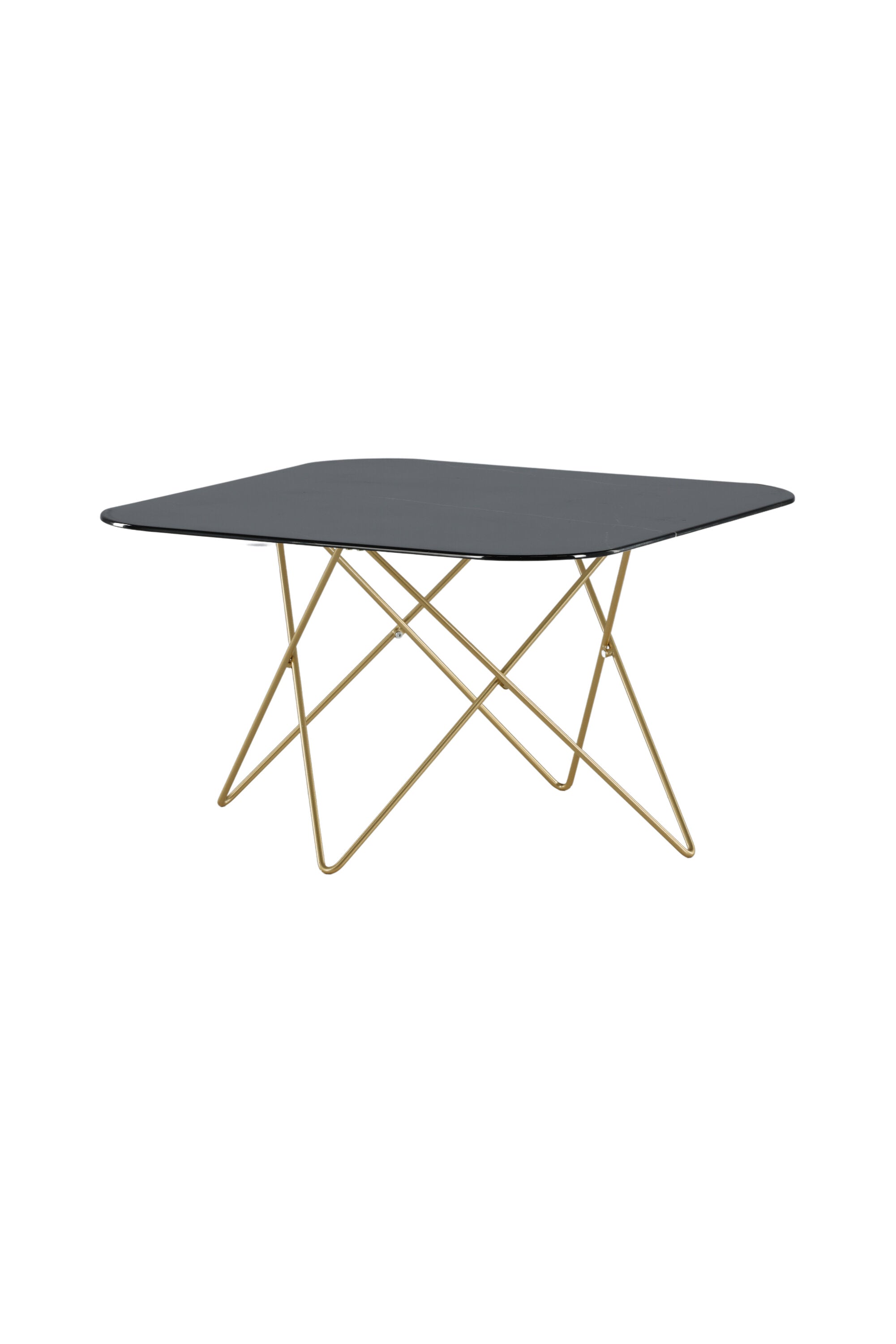 Tristar Beistelltisch in Schwarz / Gold präsentiert im Onlineshop von KAQTU Design AG. Beistelltisch ist von Venture Home