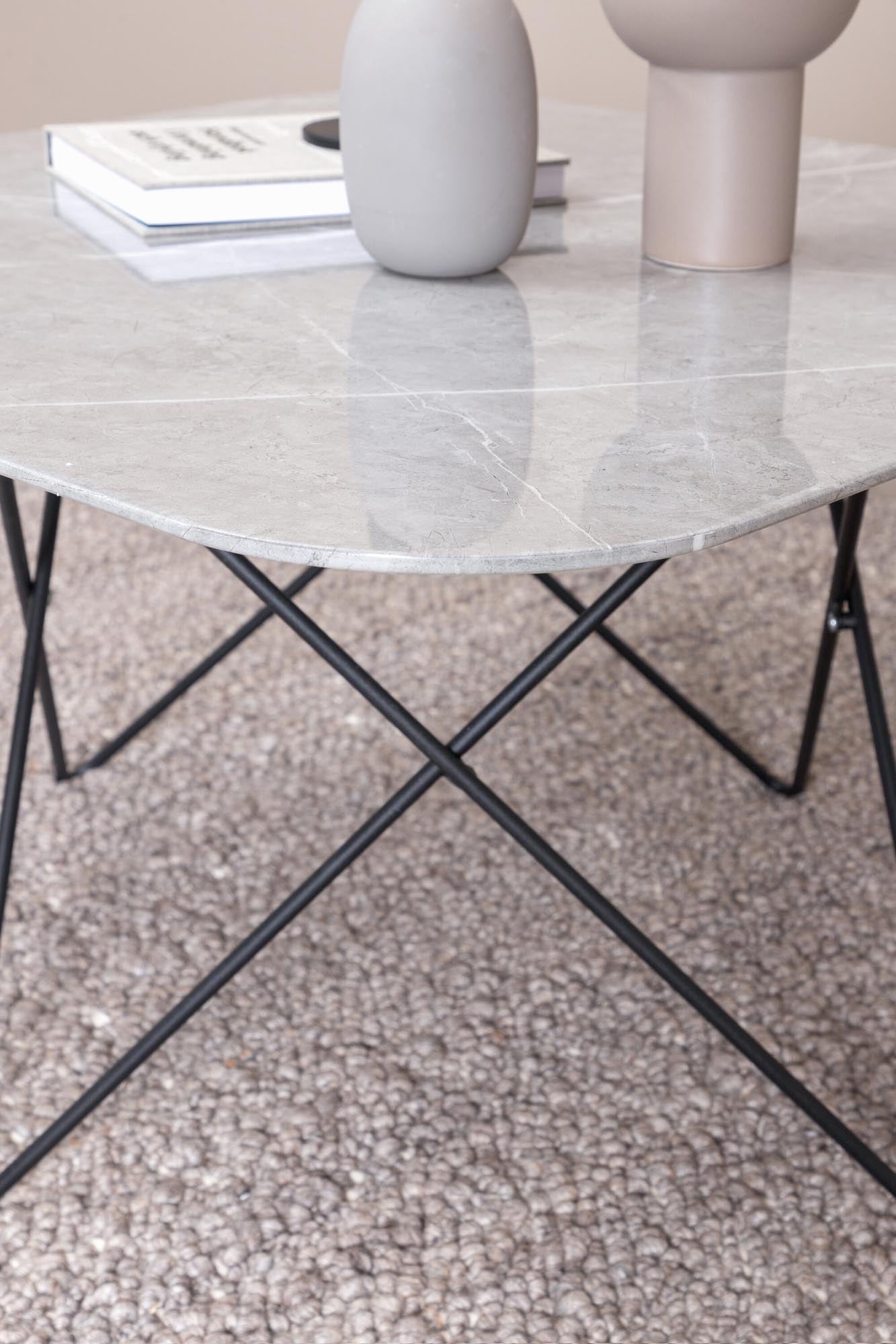 Tristar Beistelltisch in Grau / Schwarz präsentiert im Onlineshop von KAQTU Design AG. Beistelltisch ist von Venture Home