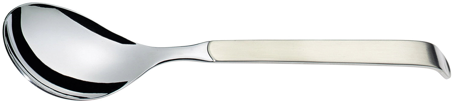 Großer Buffet Salatlöffel von Amefa, 29 cm, aus robustem 18/10 Edelstahl, perfekt für stilvolle Salatpräsentationen und festliche Buffets.