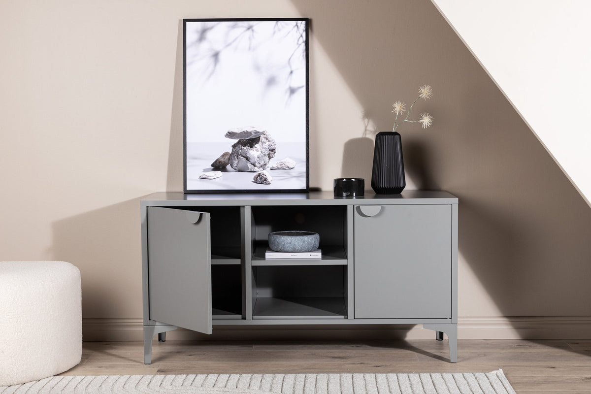 Piring TV Ständer in Hellgrau präsentiert im Onlineshop von KAQTU Design AG. TV-Möbel ist von Venture Home