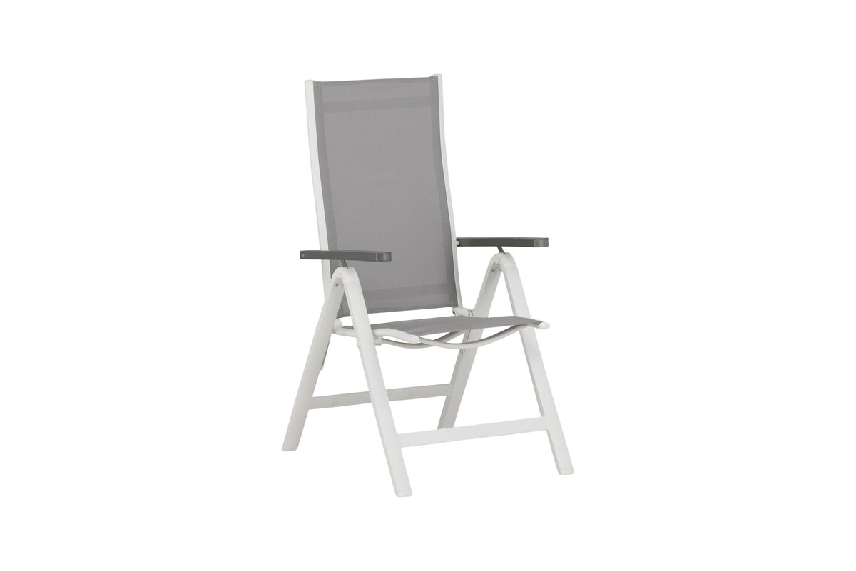 Albany Light Stuhl in Grau präsentiert im Onlineshop von KAQTU Design AG. Gartenstuhl mit Armlehnen ist von Venture Home