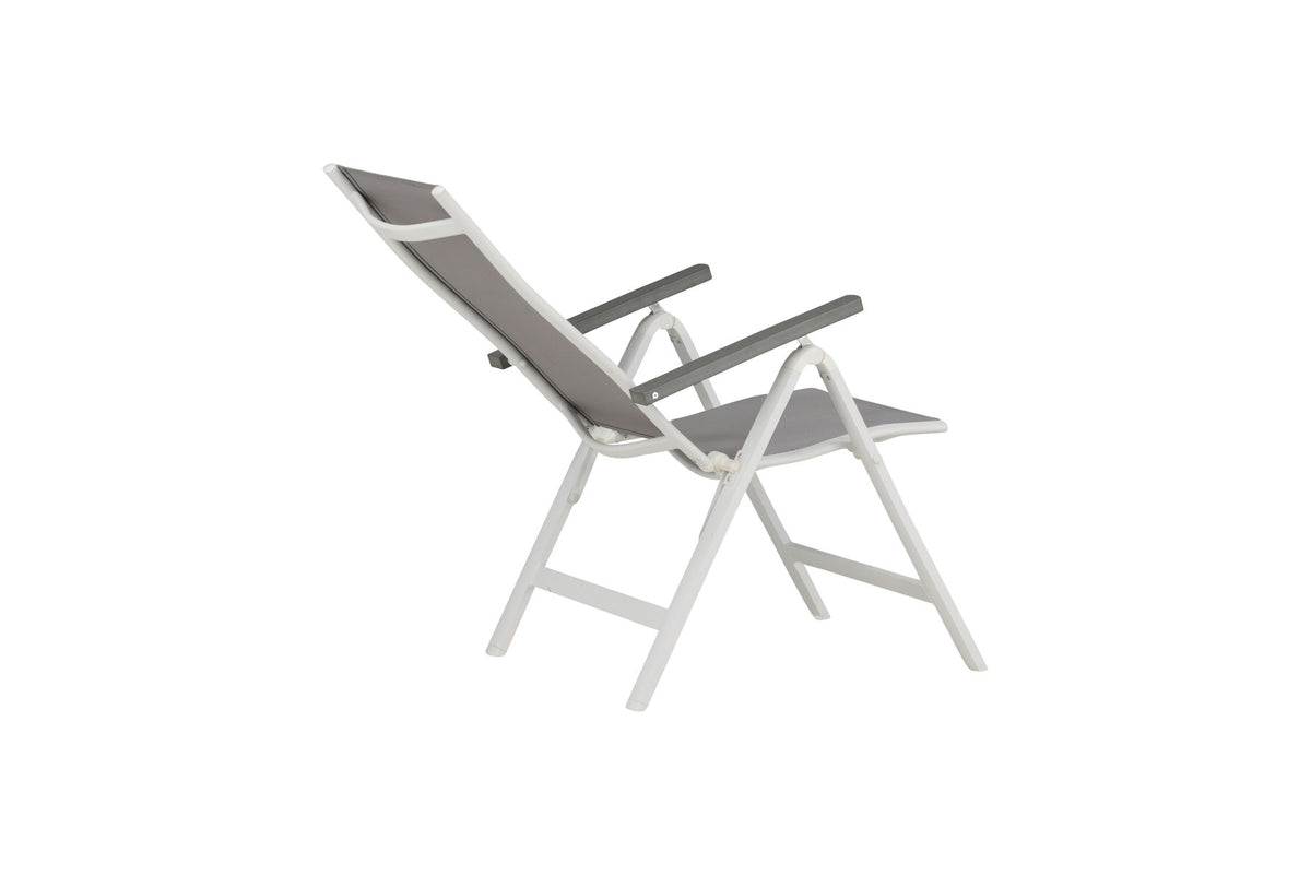 Albany Light Stuhl in Grau präsentiert im Onlineshop von KAQTU Design AG. Gartenstuhl mit Armlehnen ist von Venture Home