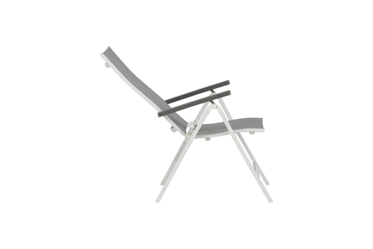 Albany Light Stuhl in Grau präsentiert im Onlineshop von KAQTU Design AG. Gartenstuhl mit Armlehnen ist von Venture Home
