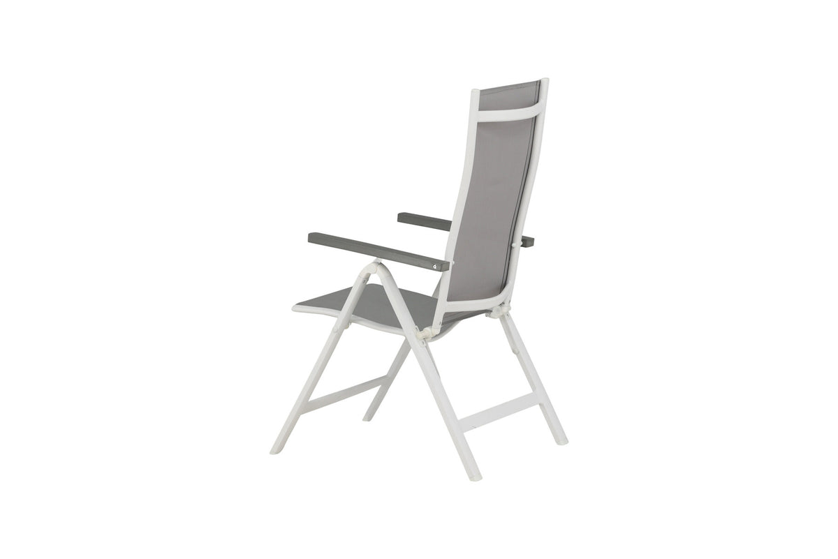 Albany Light Stuhl in Grau präsentiert im Onlineshop von KAQTU Design AG. Gartenstuhl mit Armlehnen ist von Venture Home