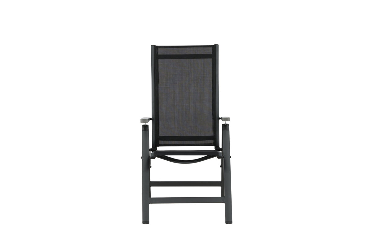 Albany Light Stuhl in Schwarz präsentiert im Onlineshop von KAQTU Design AG. Gartenstuhl mit Armlehnen ist von Venture Home