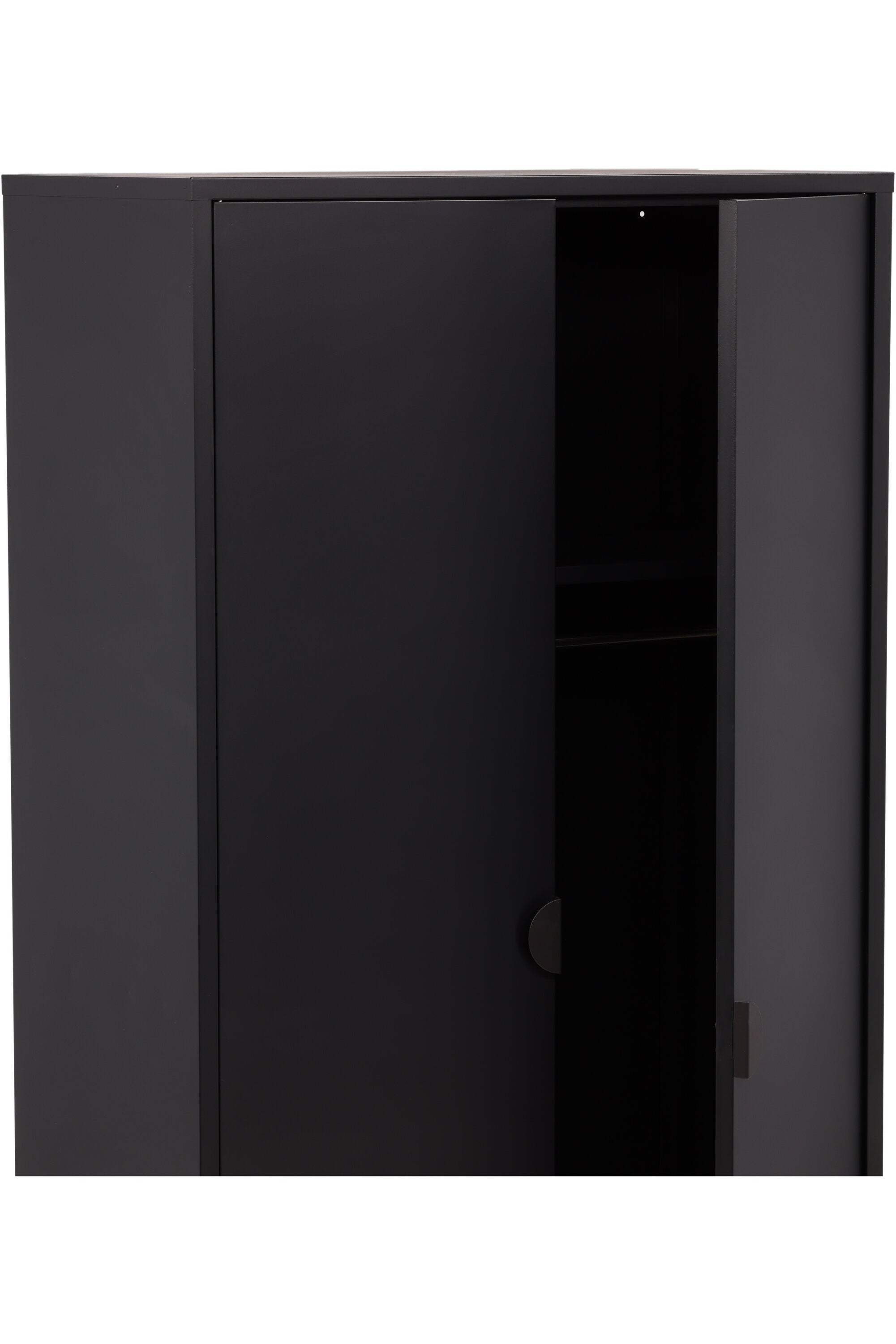 Piring Garderobe in Schwarz präsentiert im Onlineshop von KAQTU Design AG. Drehtürenschrank ist von Venture Home