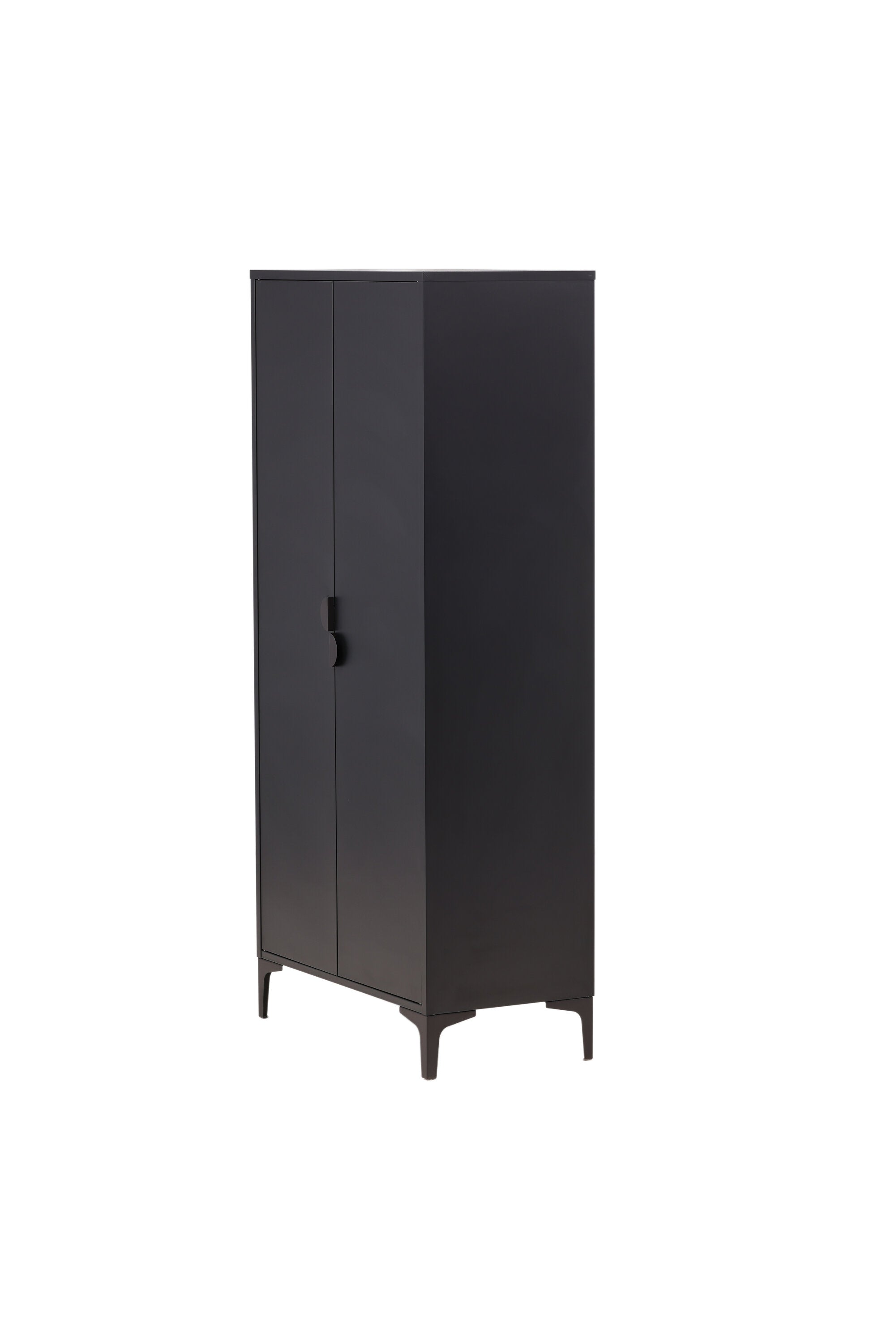 Piring Garderobe in Schwarz präsentiert im Onlineshop von KAQTU Design AG. Drehtürenschrank ist von Venture Home
