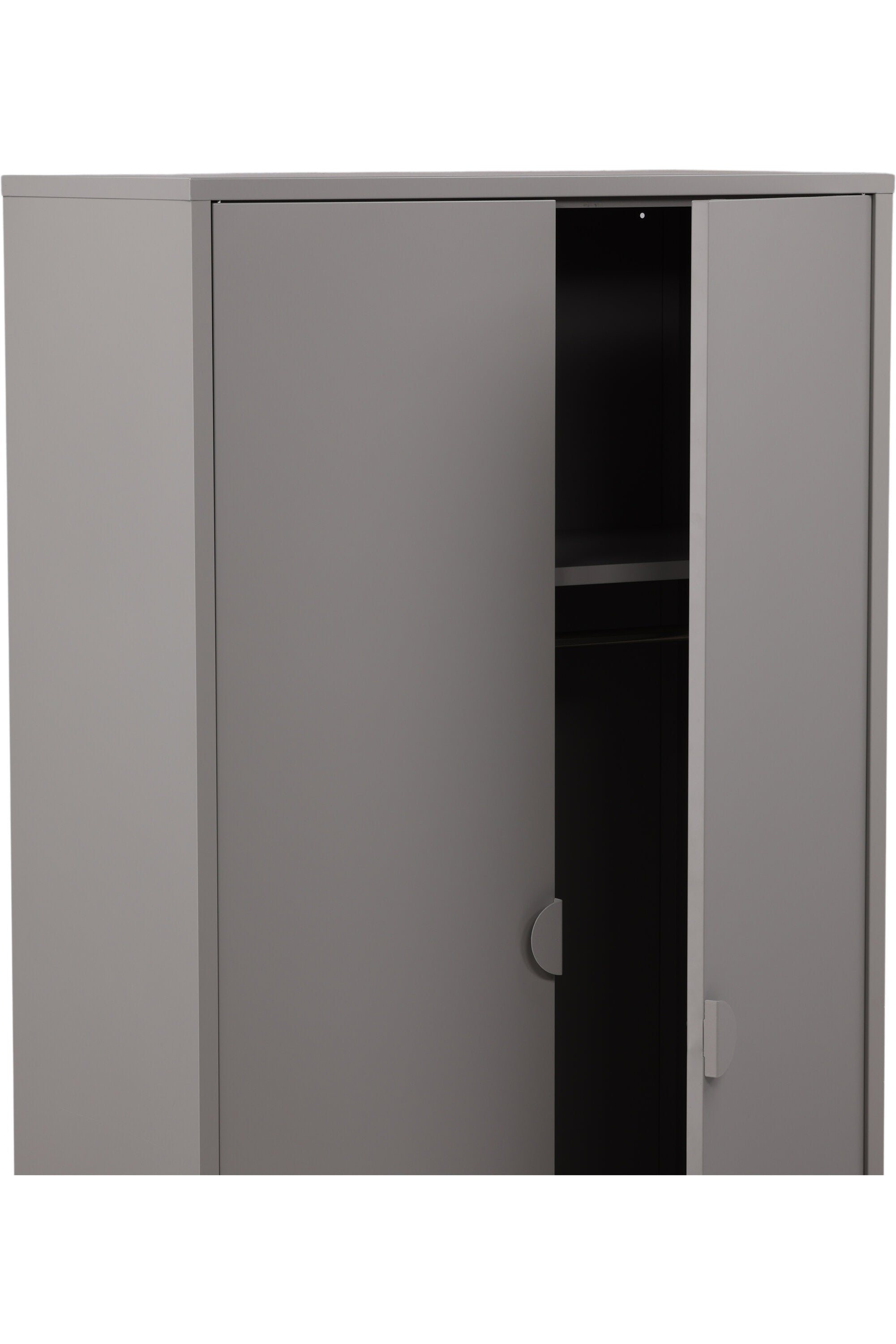 Piring Garderobe in Hellgrau präsentiert im Onlineshop von KAQTU Design AG. Drehtürenschrank ist von Venture Home