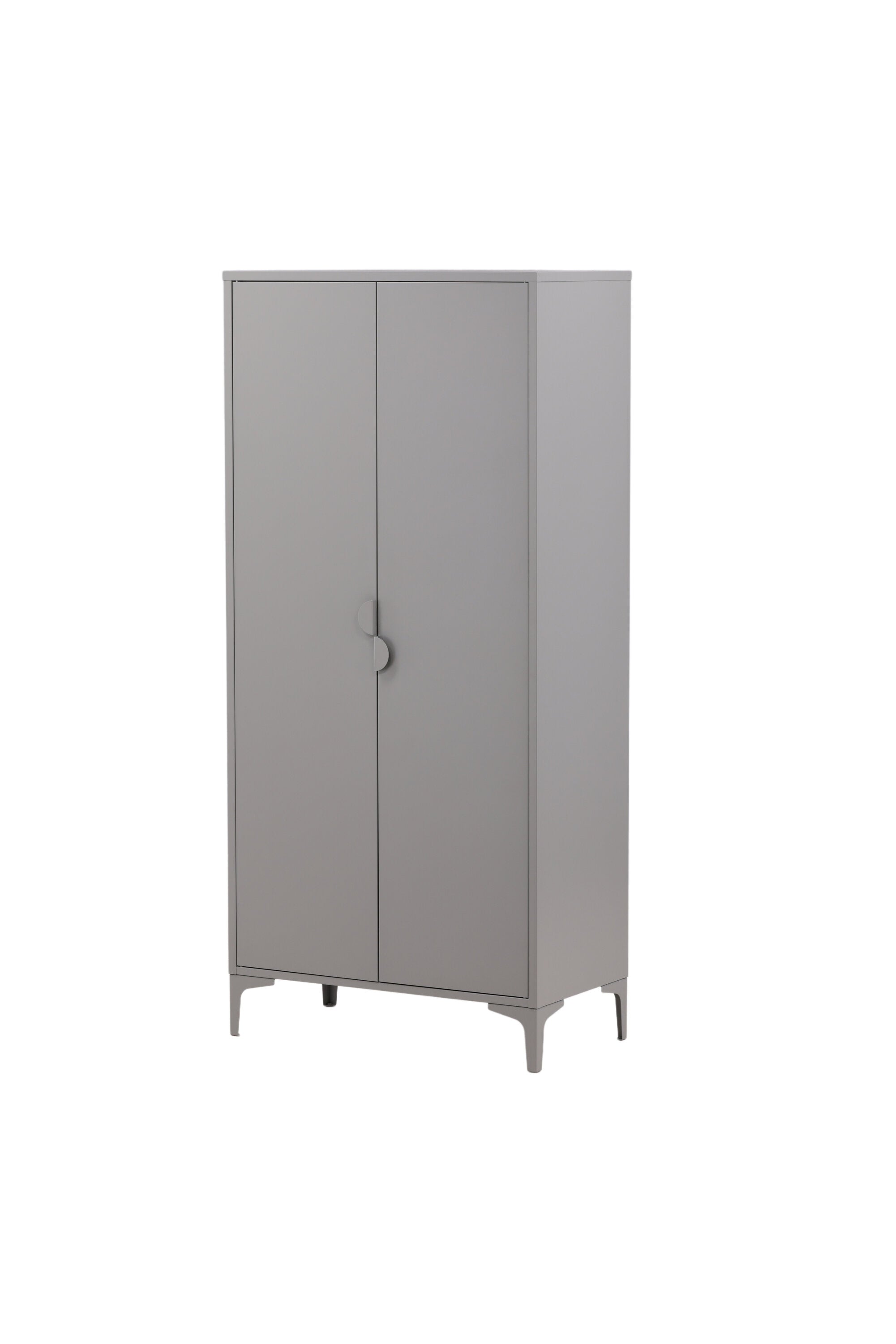 Piring Garderobe in Hellgrau präsentiert im Onlineshop von KAQTU Design AG. Drehtürenschrank ist von Venture Home