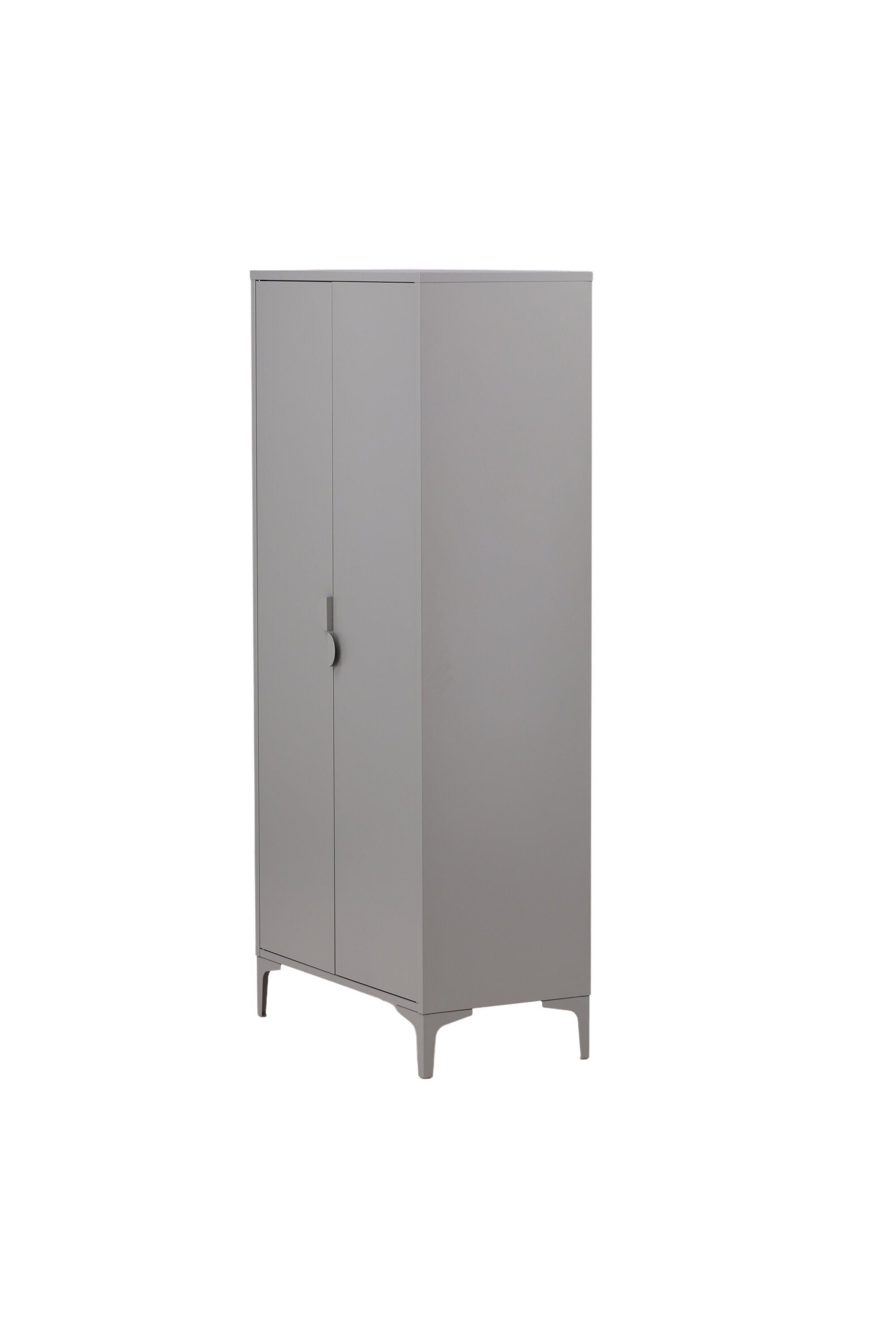 Piring Garderobe in Hellgrau präsentiert im Onlineshop von KAQTU Design AG. Drehtürenschrank ist von Venture Home