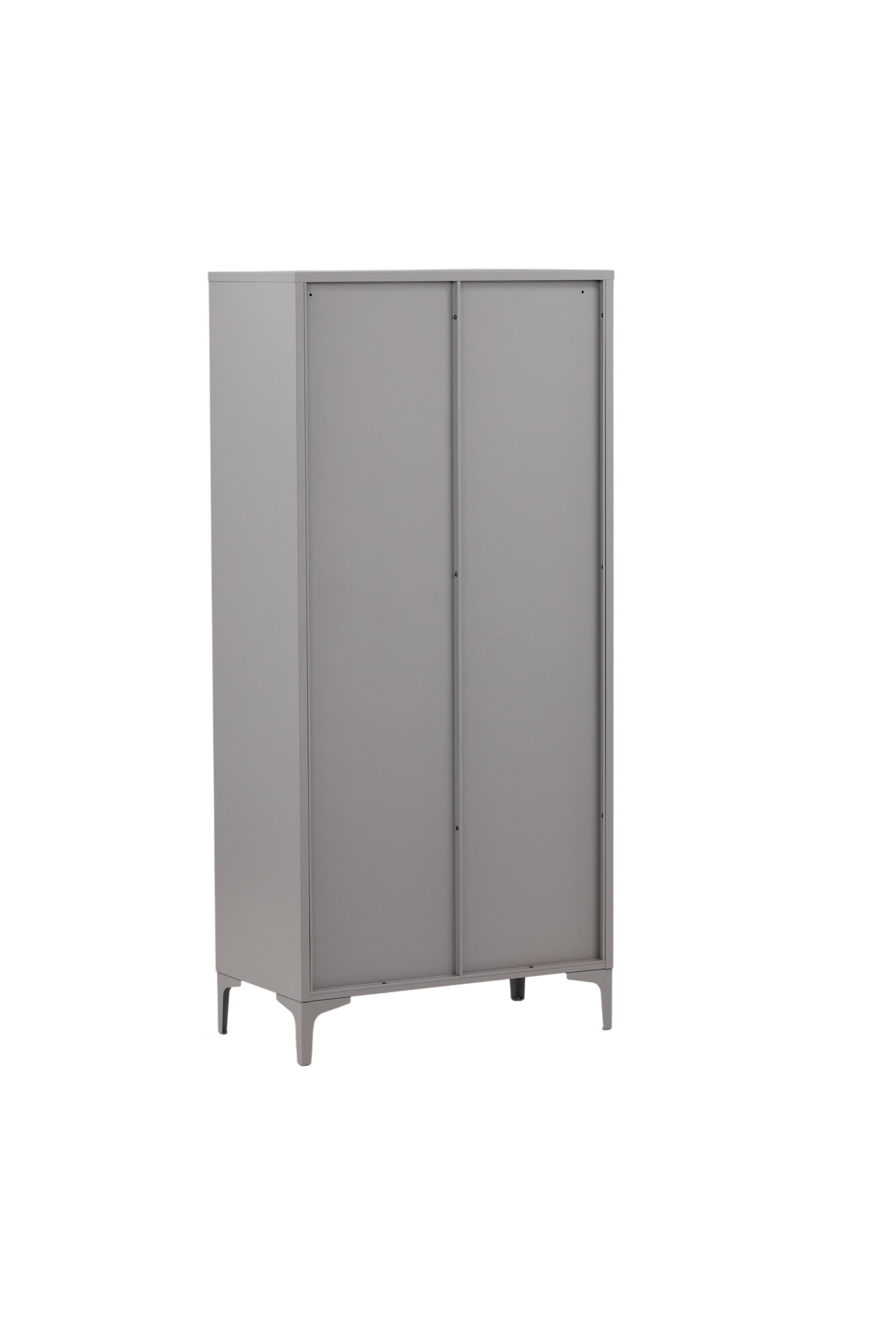 Piring Garderobe in Hellgrau präsentiert im Onlineshop von KAQTU Design AG. Drehtürenschrank ist von Venture Home