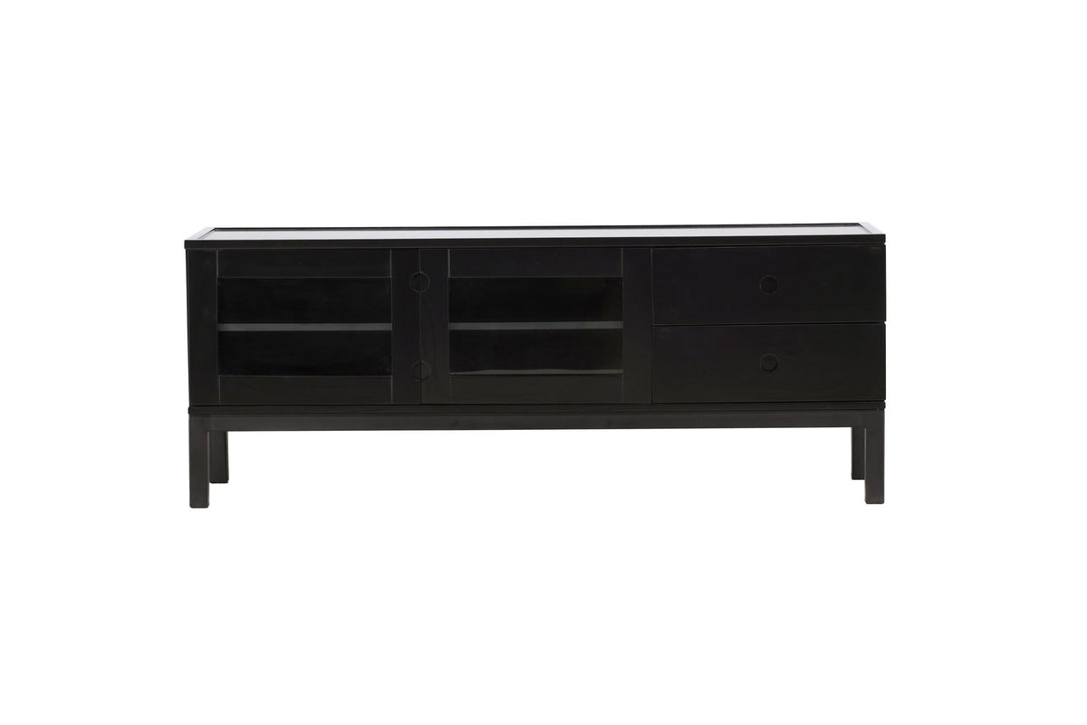 Alcoa Kabinett in Schwarz präsentiert im Onlineshop von KAQTU Design AG. Regal Zubehör ist von Venture Home