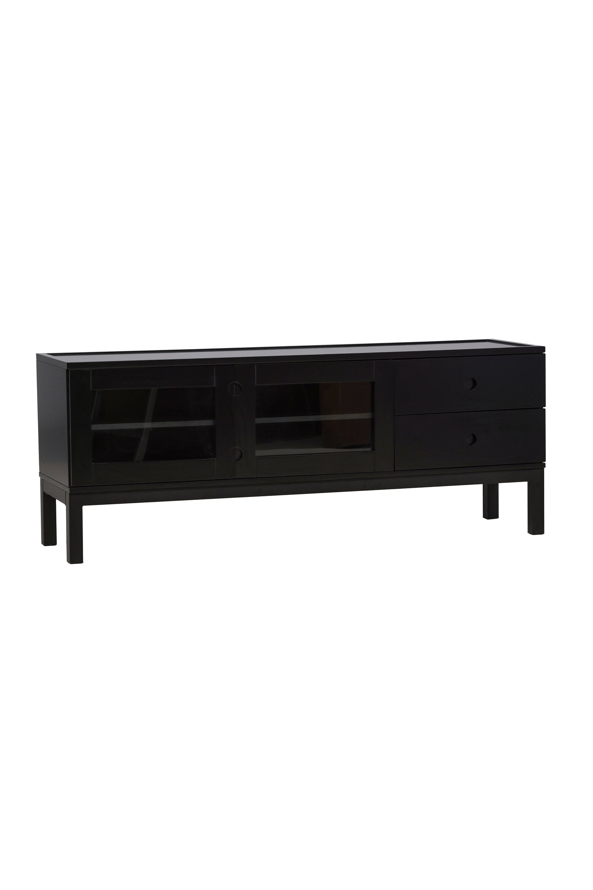 Alcoa Kabinett in Schwarz präsentiert im Onlineshop von KAQTU Design AG. Regal Zubehör ist von Venture Home