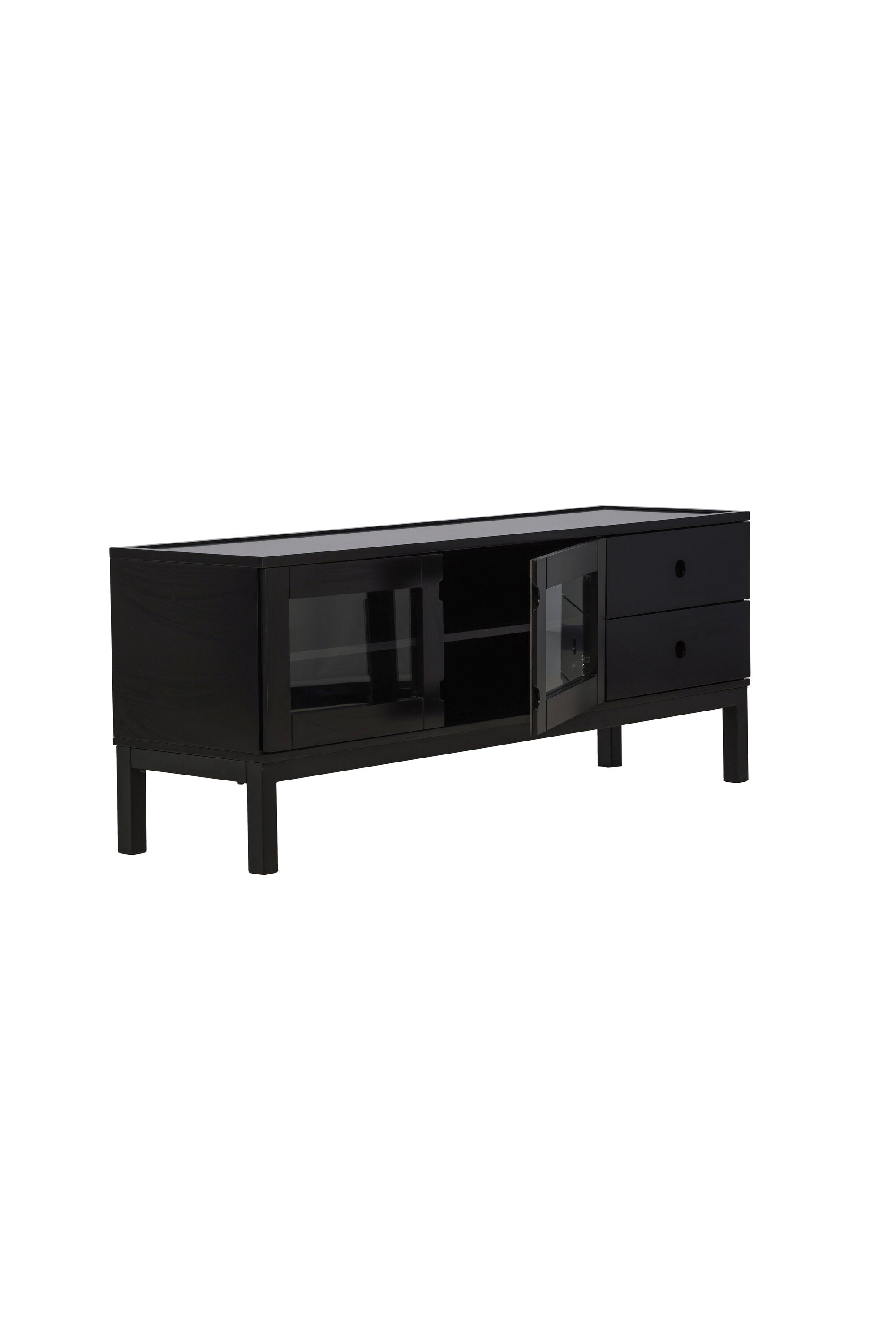 Alcoa Kabinett in Schwarz präsentiert im Onlineshop von KAQTU Design AG. Regal Zubehör ist von Venture Home