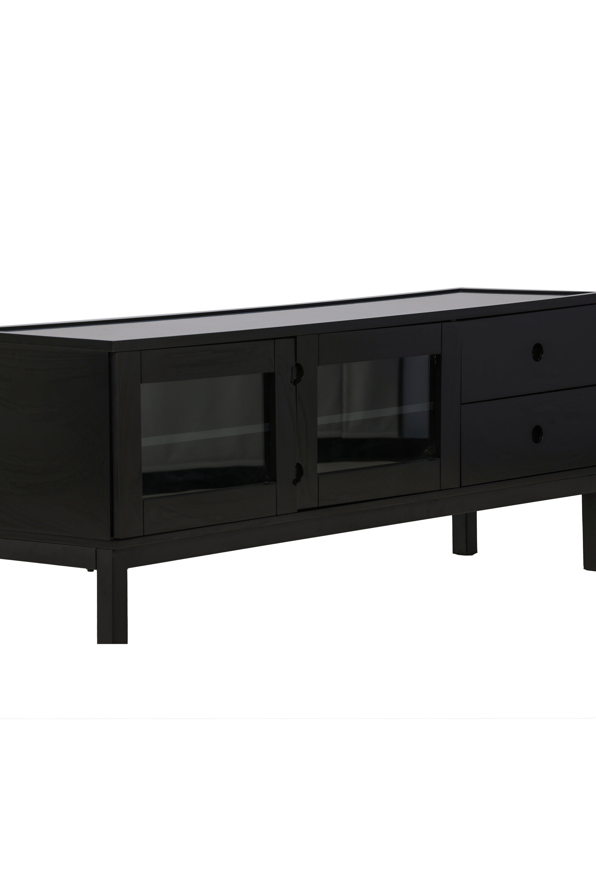Alcoa Kabinett in Schwarz präsentiert im Onlineshop von KAQTU Design AG. Regal Zubehör ist von Venture Home