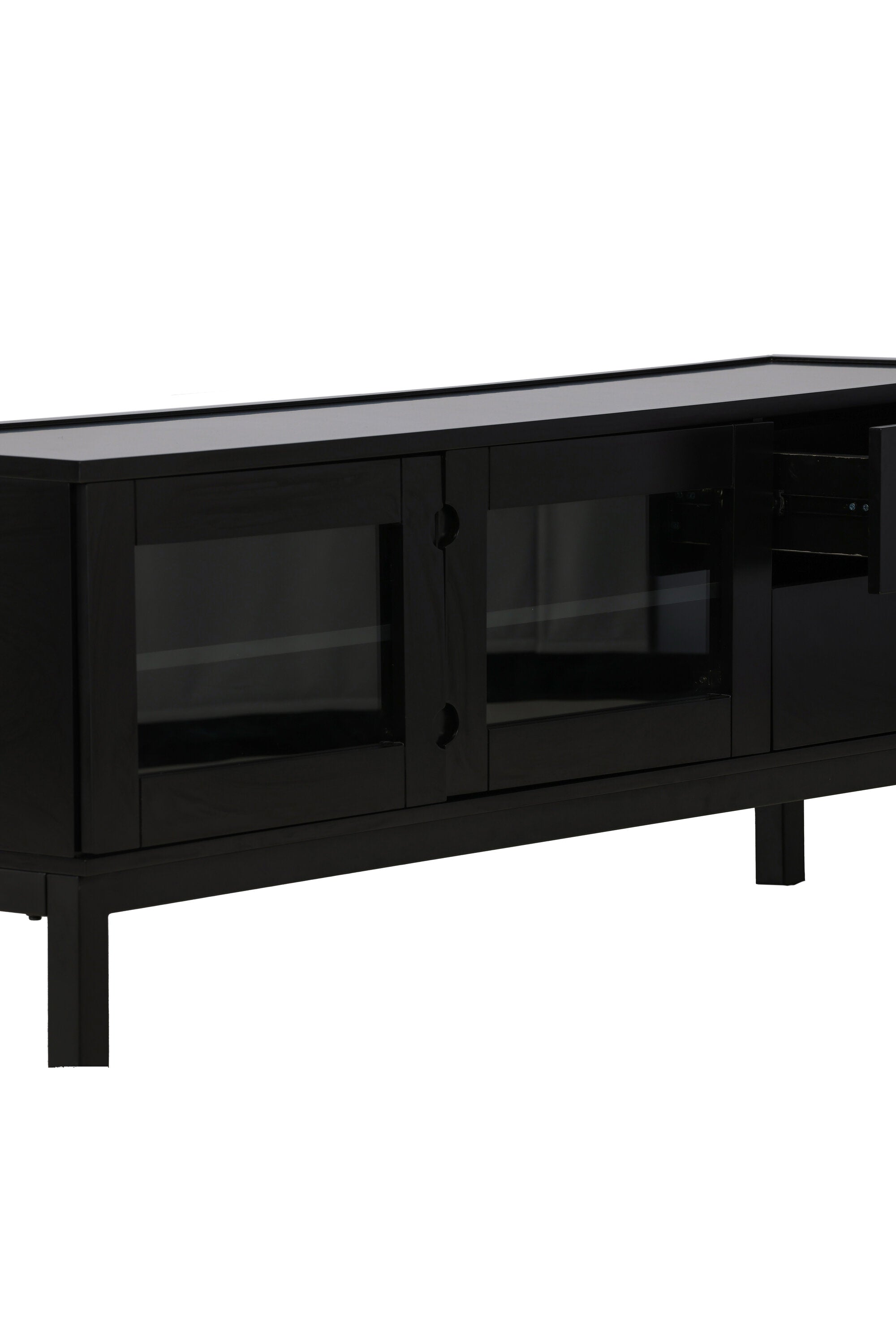 Alcoa Kabinett in Schwarz präsentiert im Onlineshop von KAQTU Design AG. Regal Zubehör ist von Venture Home