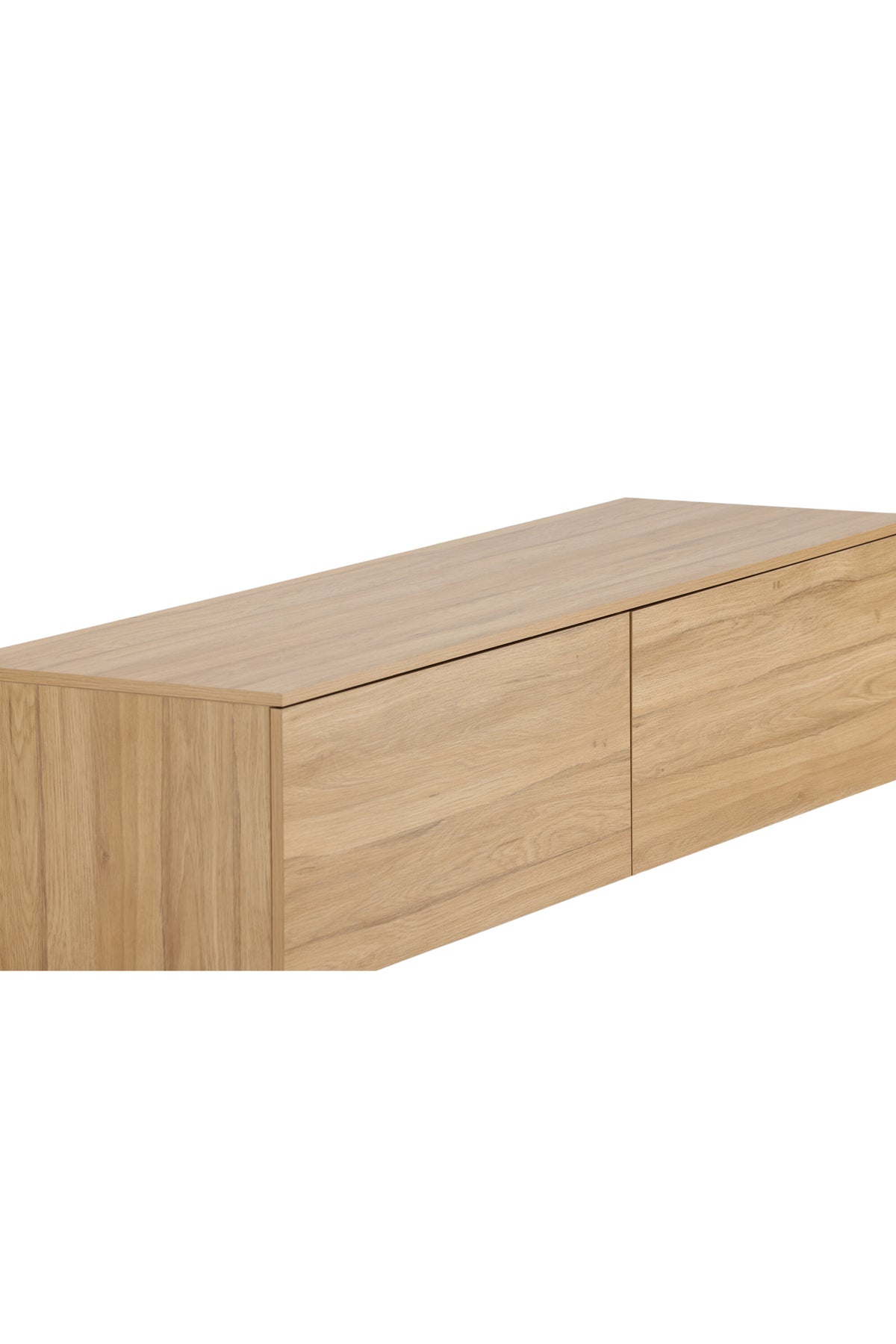 Frihamn Kommode von Venture Home, rechteckiges Sideboard aus MDF, Kunststoff und Pappel in Nussbaum mit Walnuss-Maserung.