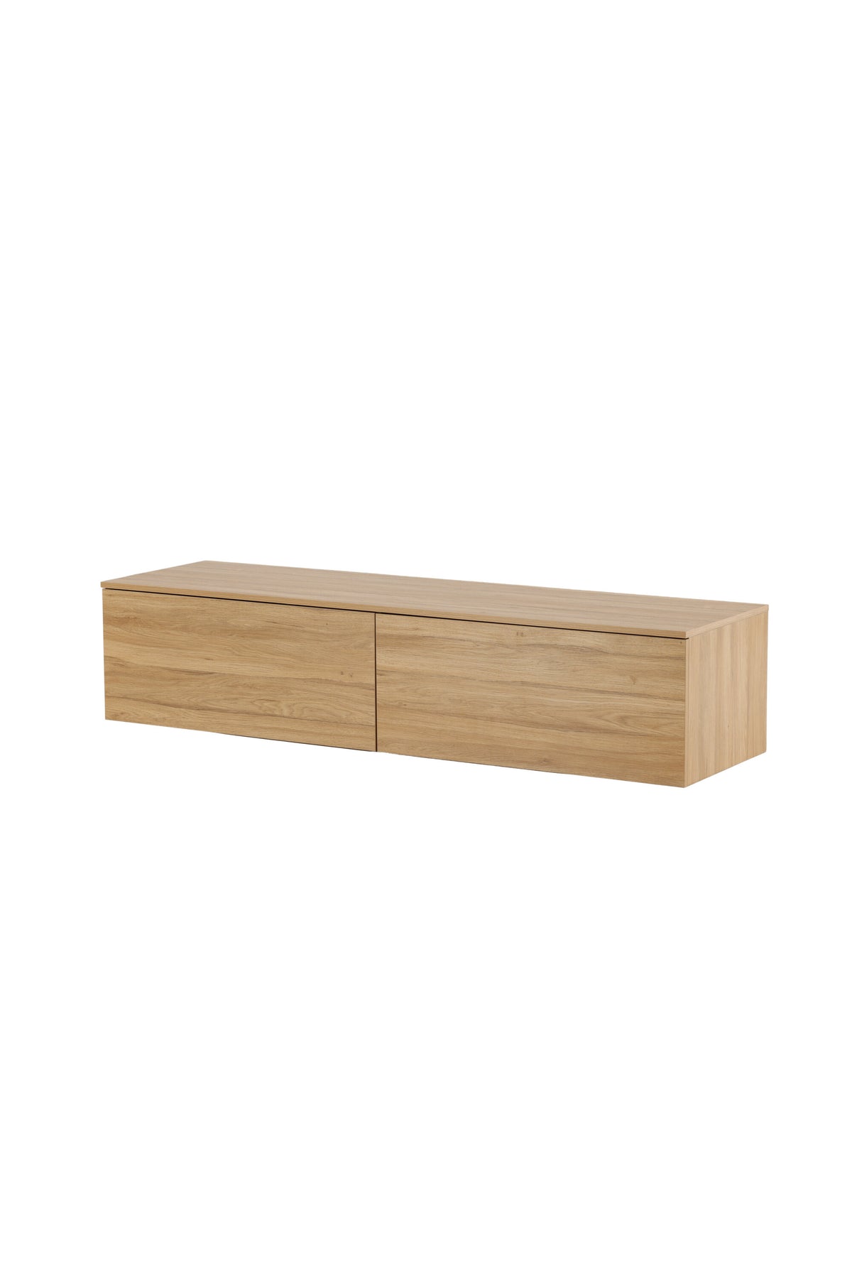 Frihamn Kommode von Venture Home, rechteckiges Sideboard aus MDF, Kunststoff und Pappel in Nussbaum mit Walnuss-Maserung.