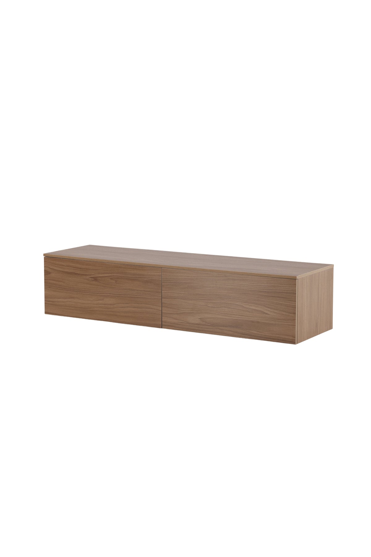 Frihamn Kommode von Venture Home, rechteckiges Sideboard aus MDF, Kunststoff und Pappel in Nussbaum mit Walnuss-Maserung.
