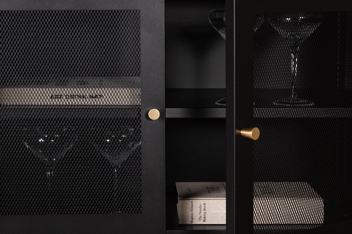 Malla Kabinett in Schwarz präsentiert im Onlineshop von KAQTU Design AG. Cabinet ist von Venture Home
