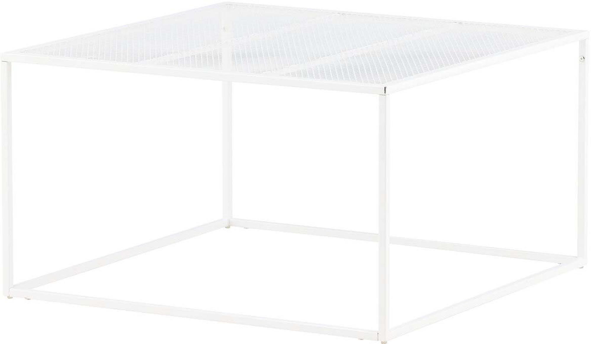 Entdecken Sie den Netz Coffee Tisch von Venture Home: Ein stilvolles, minimalistisches Möbelstück aus robustem Stahl, ideal für jedes moderne Zuhause.