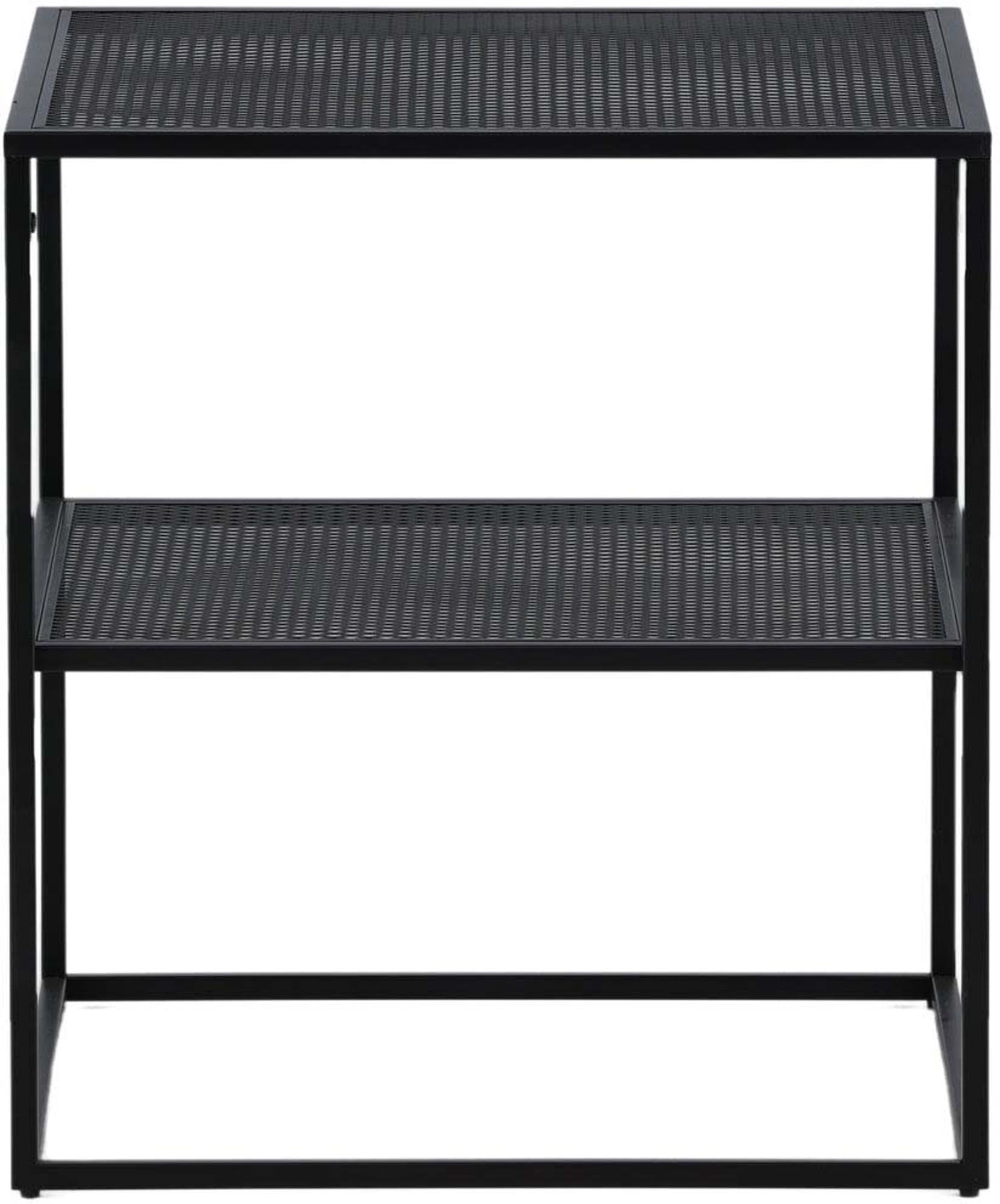 Stilvoller Netz Beistelltisch von Venture Home aus robustem Stahl in Beige. Ideal für moderne Wohnräume und vielseitige Nutzungsmöglichkeiten.