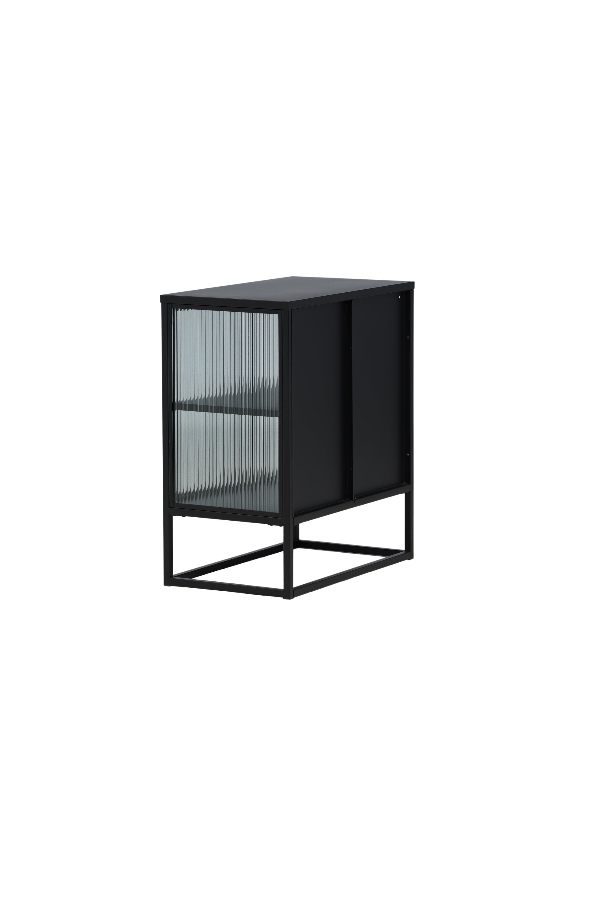 Moderner Garis Schrank in edlem Schwarz von Venture Home, perfekt für stilvolle Wohnräume und funktionale Aufbewahrungslösungen.