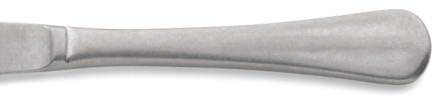 Entdecken Sie das Baguette Vintage Menümesser von Amefa: Ein stilvolles, ergonomisches Besteck, das rustikale Eleganz und Langlebigkeit vereint.