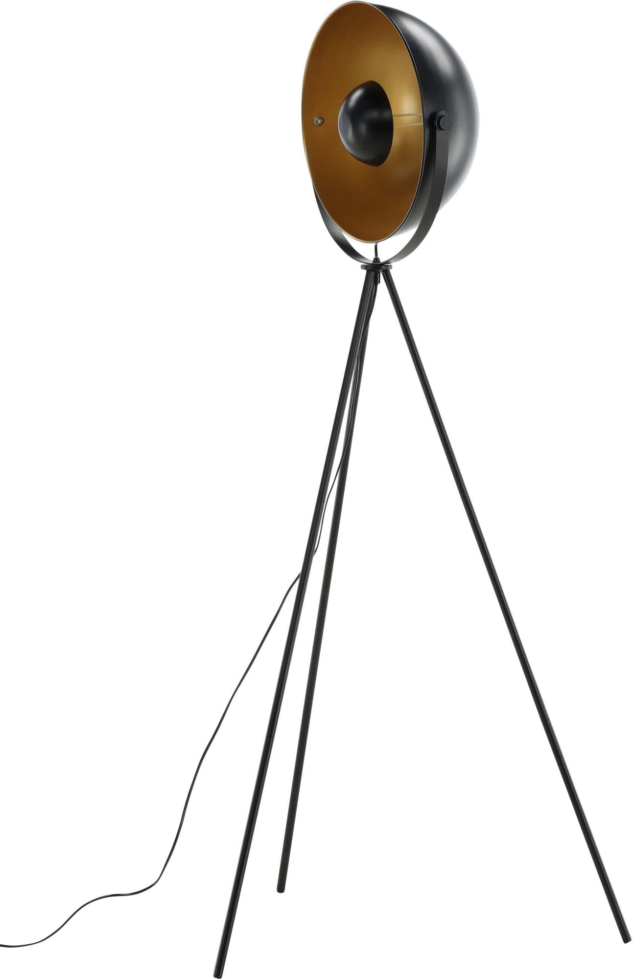 Venture Home Search Stehleuchte: Elegante Lichtquelle mit minimalistischen Linien und goldenen Akzenten für stilvolle Wohnräume.